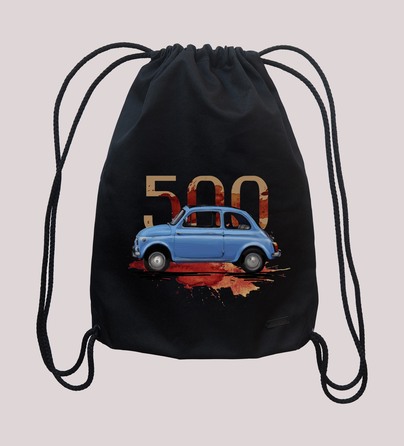 Fiat 500 — plecak (Rodzaj nadruku: Fiat 500)