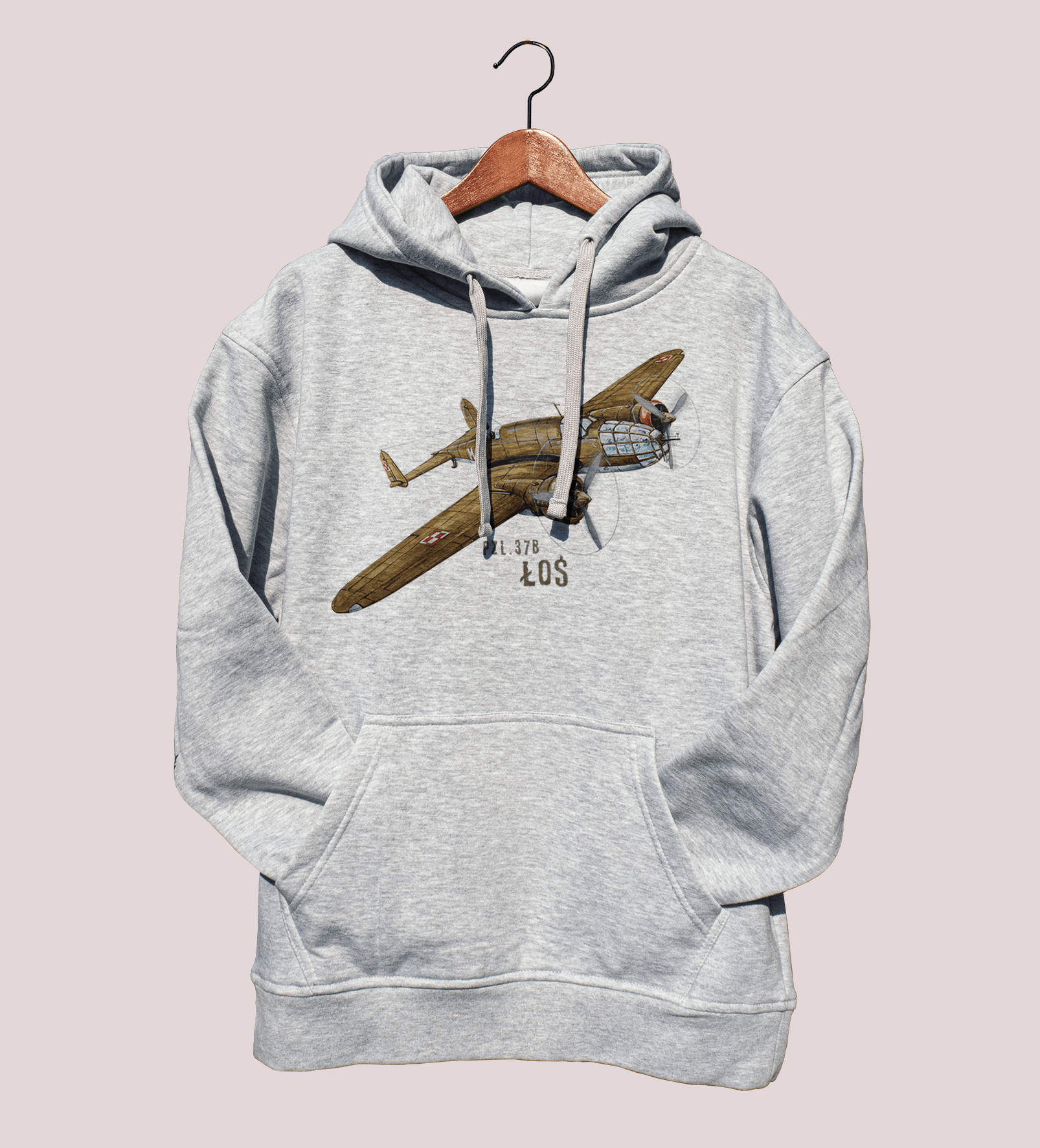 Łoś — bluza (Rozmiar: L; Kolor bluzy: szary; Rodzaj nadruku: Łoś)