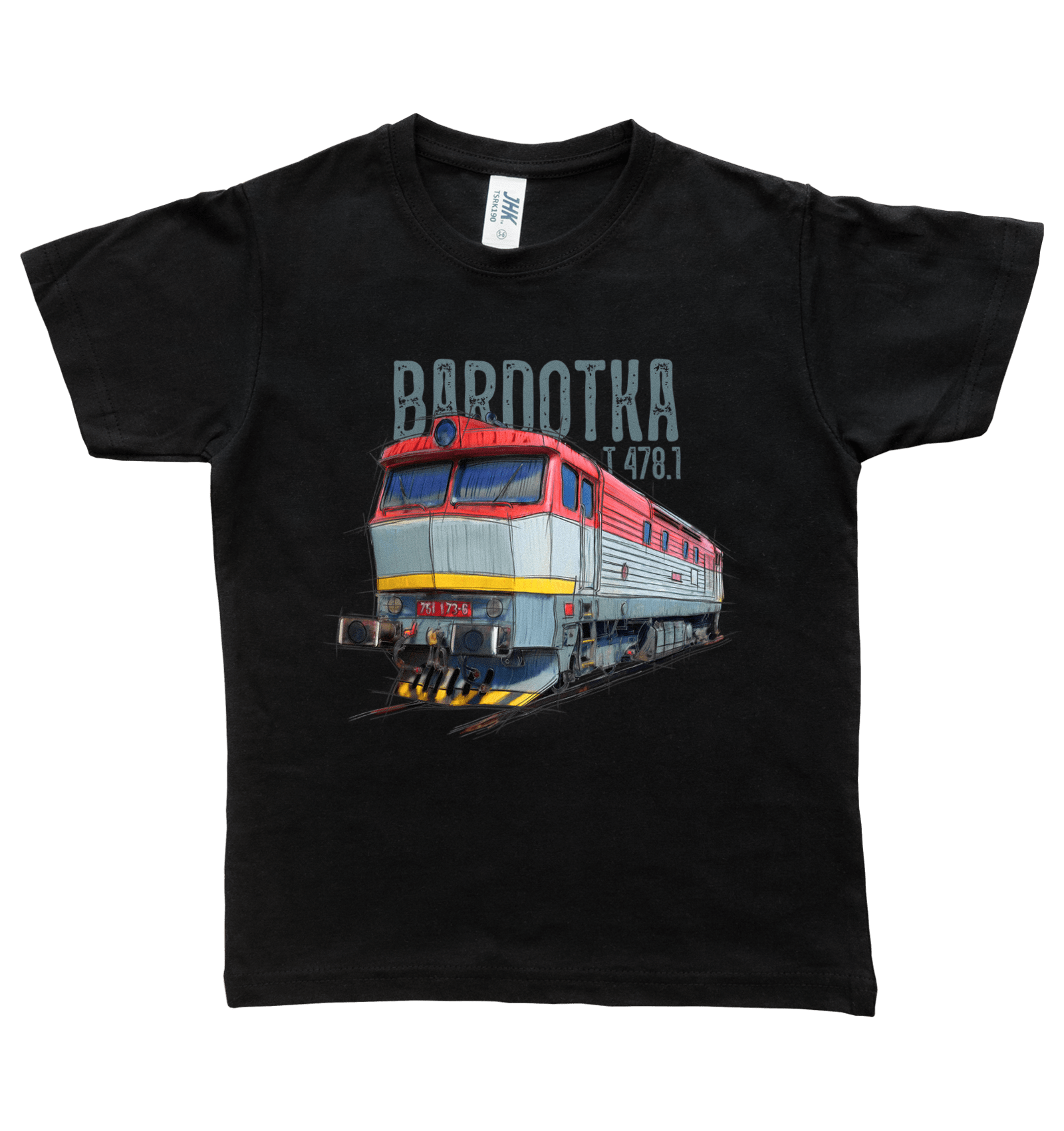 Bardotka — koszulka (Kolor koszulki: czarny; Rozmiar: 7 - 8 lat; Rodzaj nadruku: Bardotka)