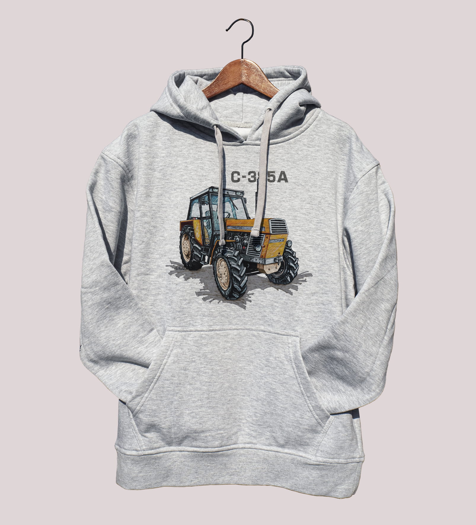 Ursus C-385A — bluza (Rozmiar: XL; Kolor bluzy: szary; Rodzaj nadruku: Ursus C-385A)