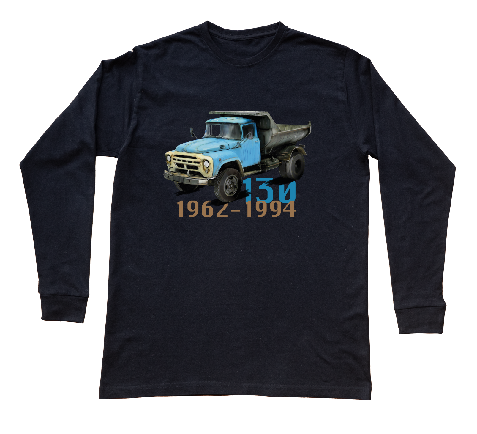 ZiŁ — bluzka z długim rękawem (Rozmiar: XL (dorosła); Kolor koszulki: czarny; Rodzaj nadruku: ZiŁ)