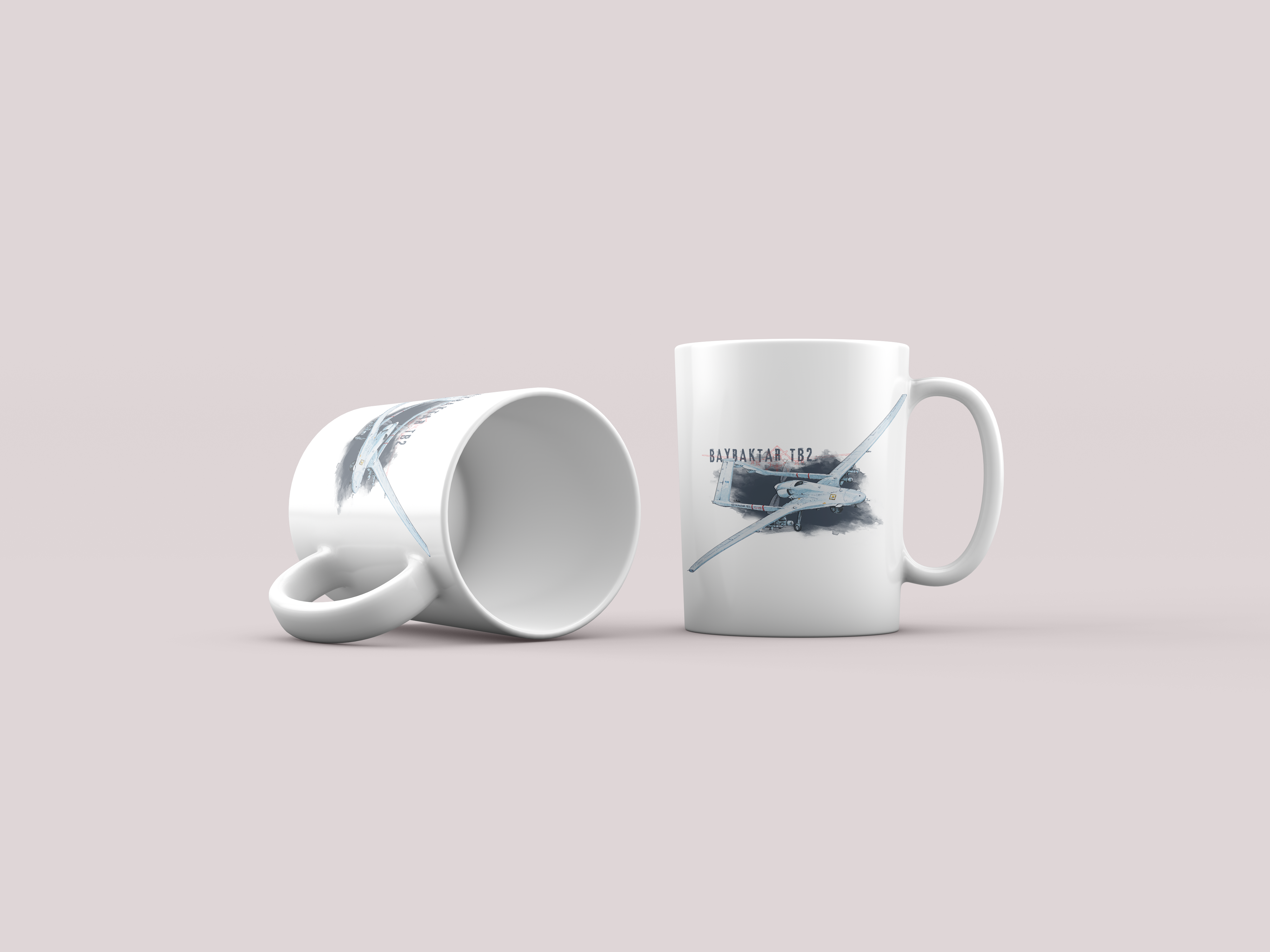 Bayraktar — kubek (Rodzaj nadruku: Bayraktar TB2)