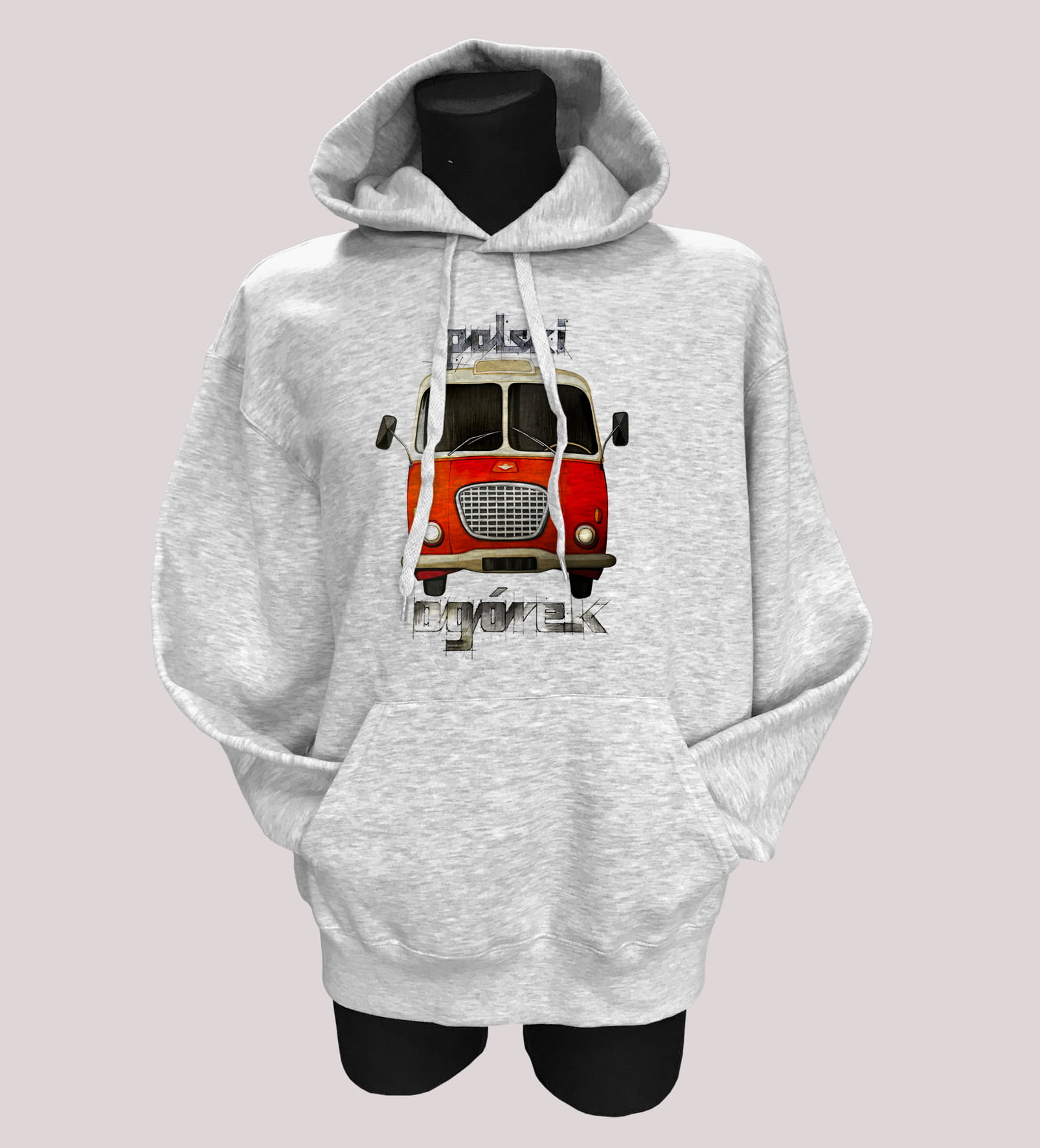 Ogórek — bluza (Rozmiar: S; Kolor bluzy: szary; Rodzaj nadruku: Ogórek)