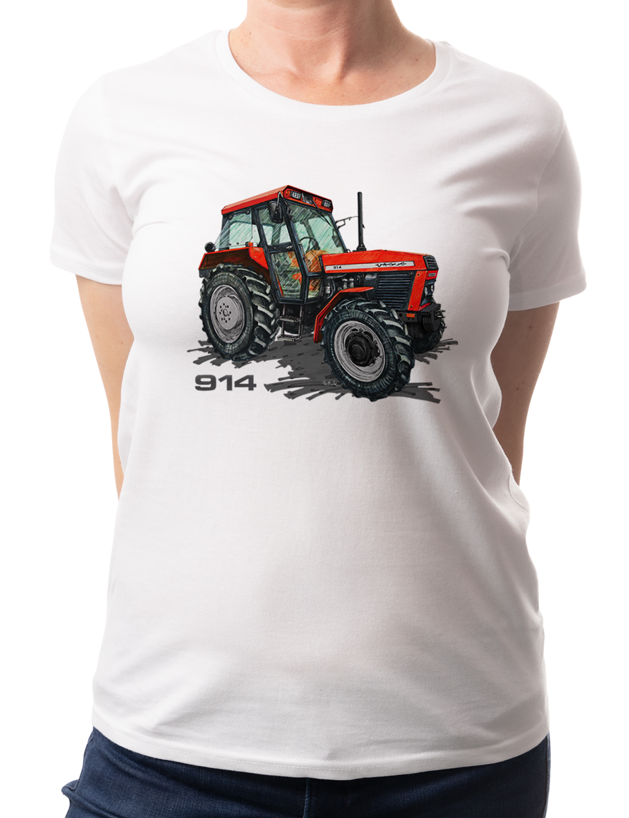 Ursus 914 — koszulka (Kolor koszulki: biały; Rozmiar: XL (damska); Rodzaj nadruku: Ursus 914)