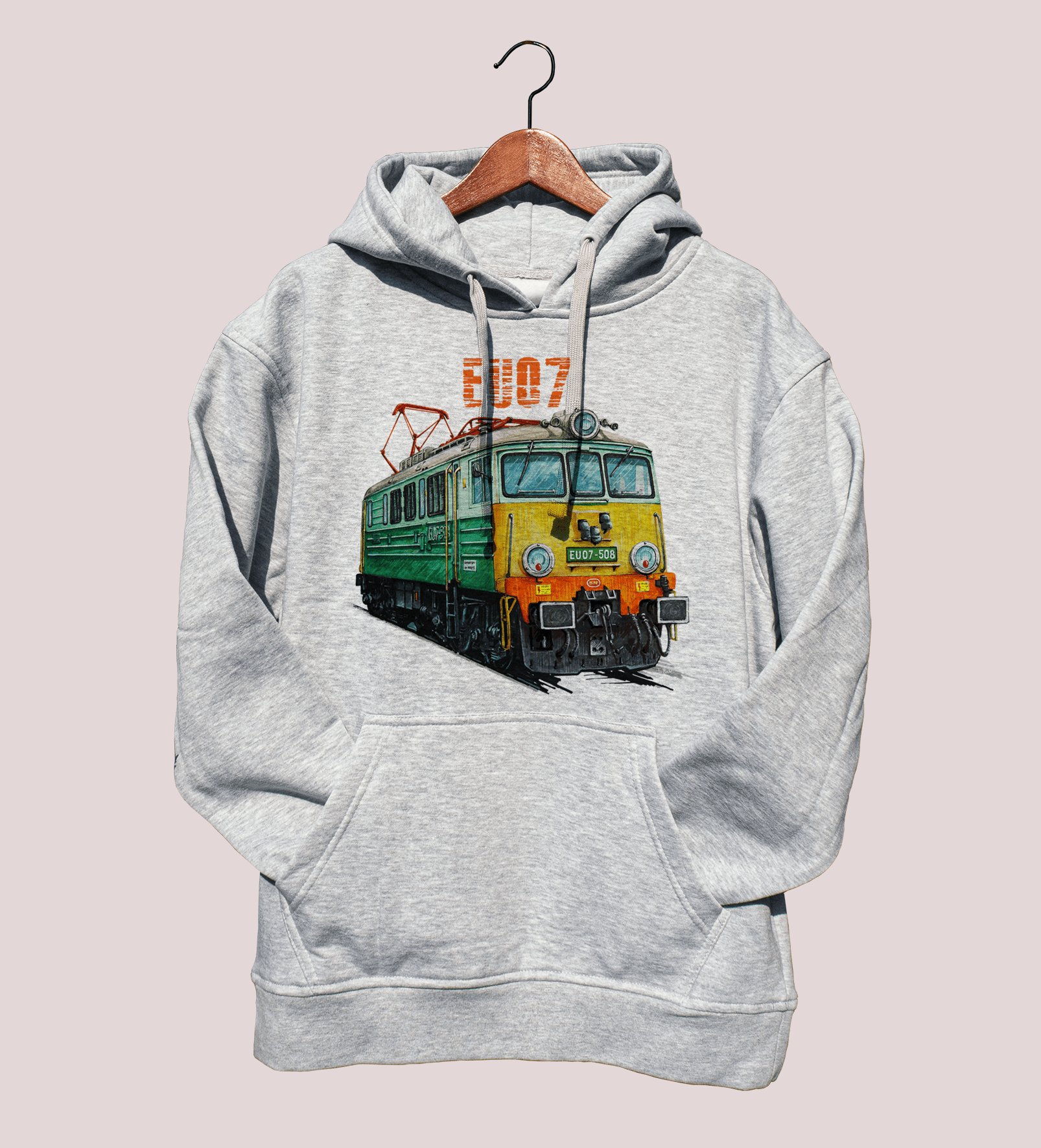 EU07 — bluza (Rozmiar: 5 - 6 lat; Kolor bluzy: szary; Rodzaj nadruku: EU07)