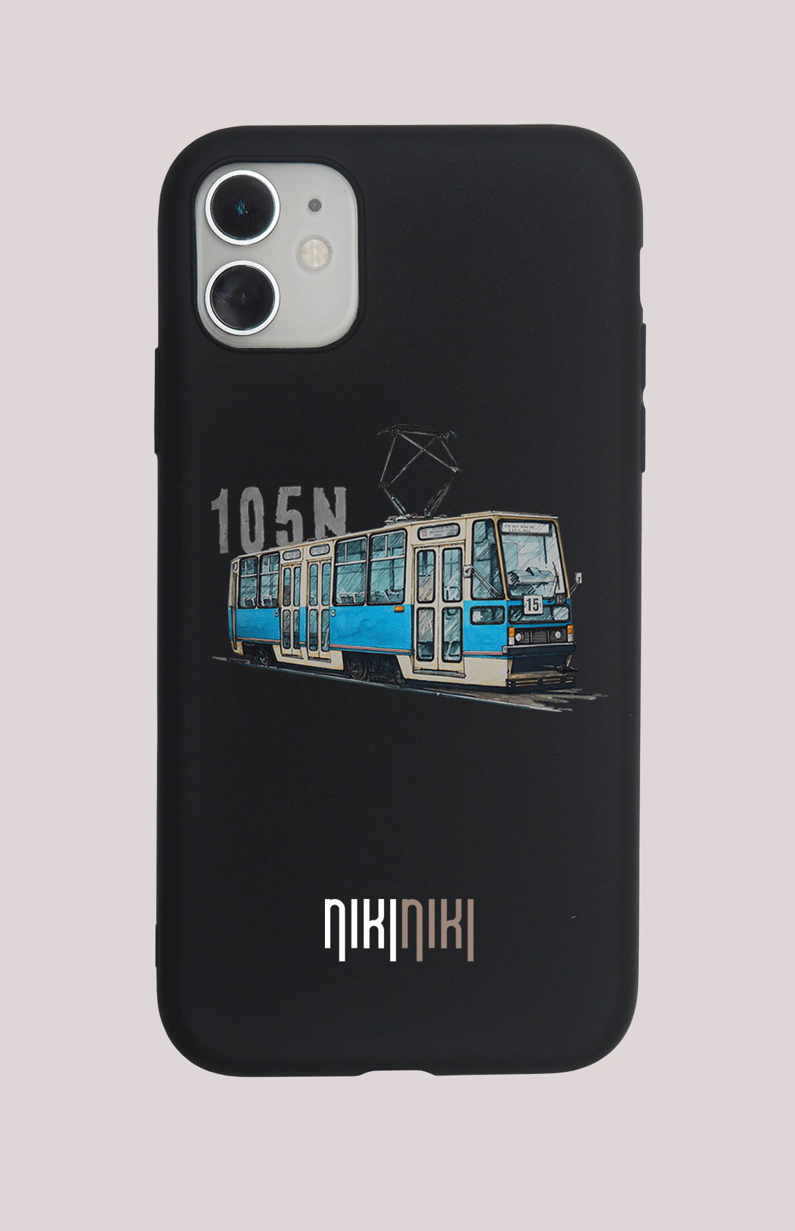 Konstal 105N — etui (Producent telefonu: OPPO; Model telefonu: A55 5G; Kolor etui: czarny; Rodzaj nadruku: Konstal 105N)