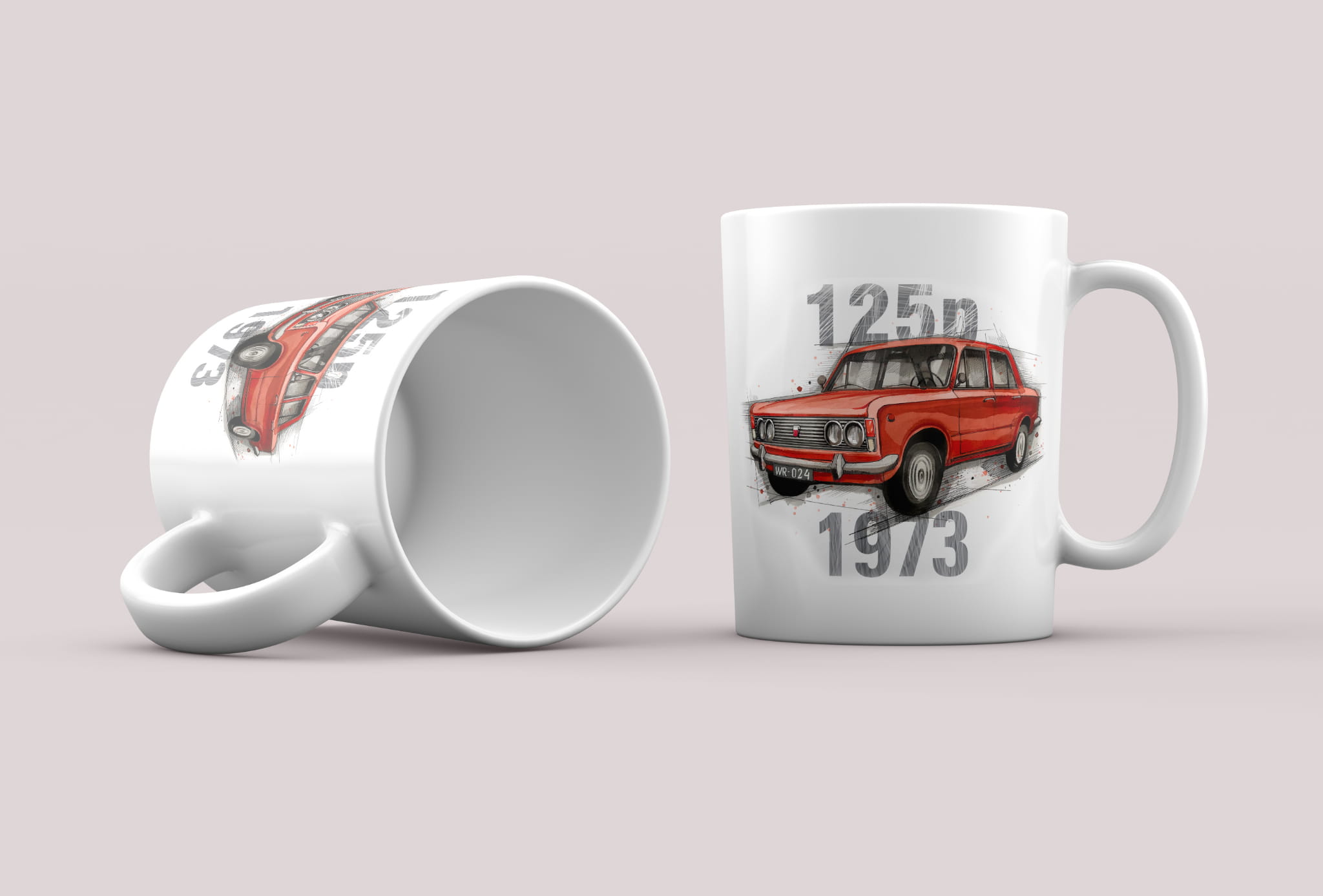 Fiat 125p — kubek (Rodzaj nadruku: Fiat 125p)