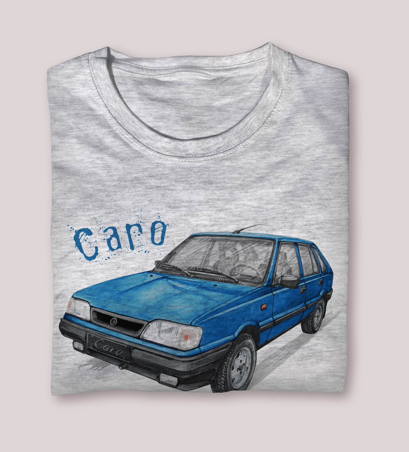 Polonez Caro — koszulka (Kolor koszulki: jasnoszary melanż; Rozmiar: 12 - 14 lat; Rodzaj nadruku: Polonez Caro)