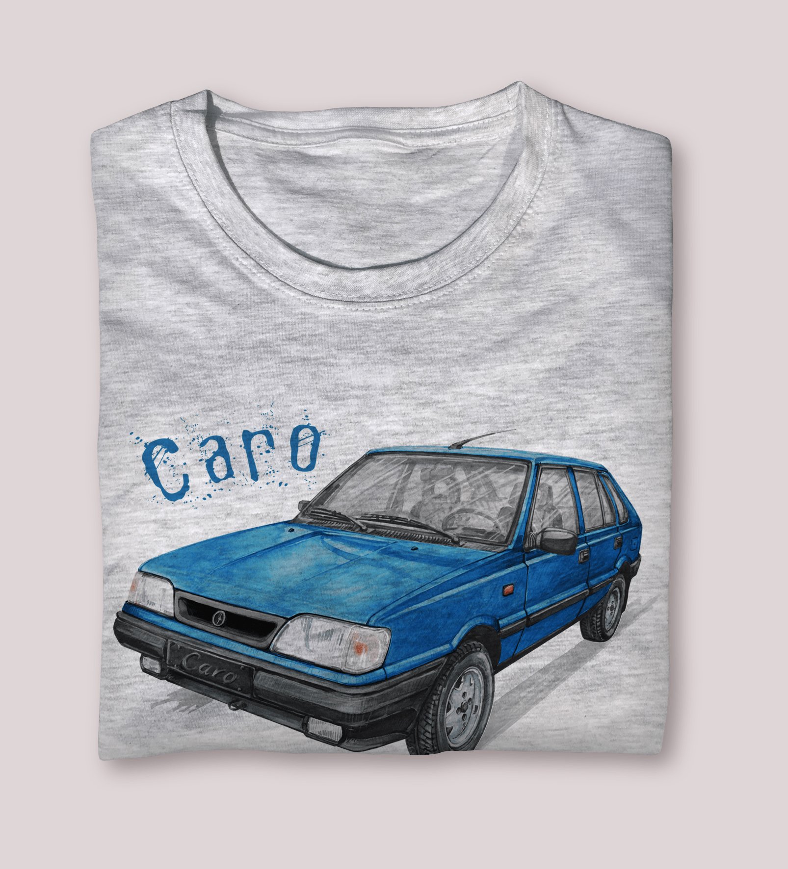 Polonez Caro — koszulka (Kolor koszulki: jasnoszary melanż; Rozmiar: 12 - 14 lat; Rodzaj nadruku: Polonez Caro)