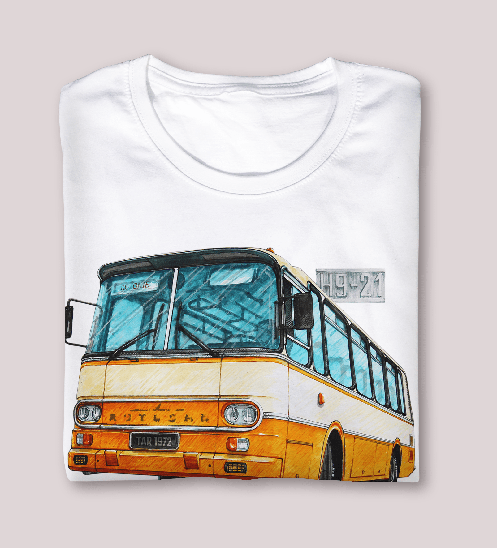 Autosan H9 — koszulka (Kolor koszulki: biały; Rozmiar: 7 - 8 lat; Rodzaj nadruku: Autosan H9)