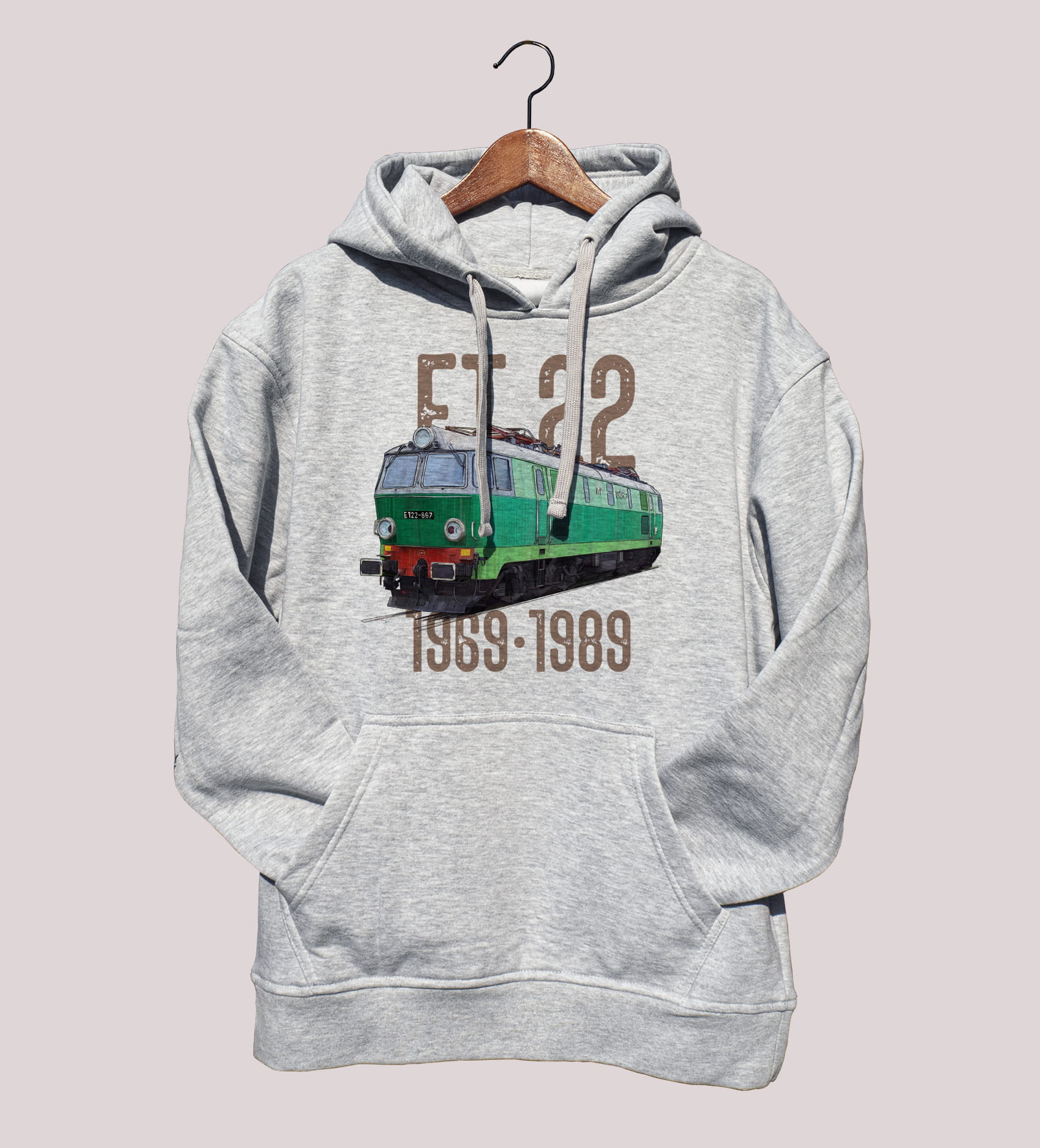 ET22 Byk — bluza (Rozmiar: M; Kolor bluzy: szary; Rodzaj nadruku: ET22 Byk)