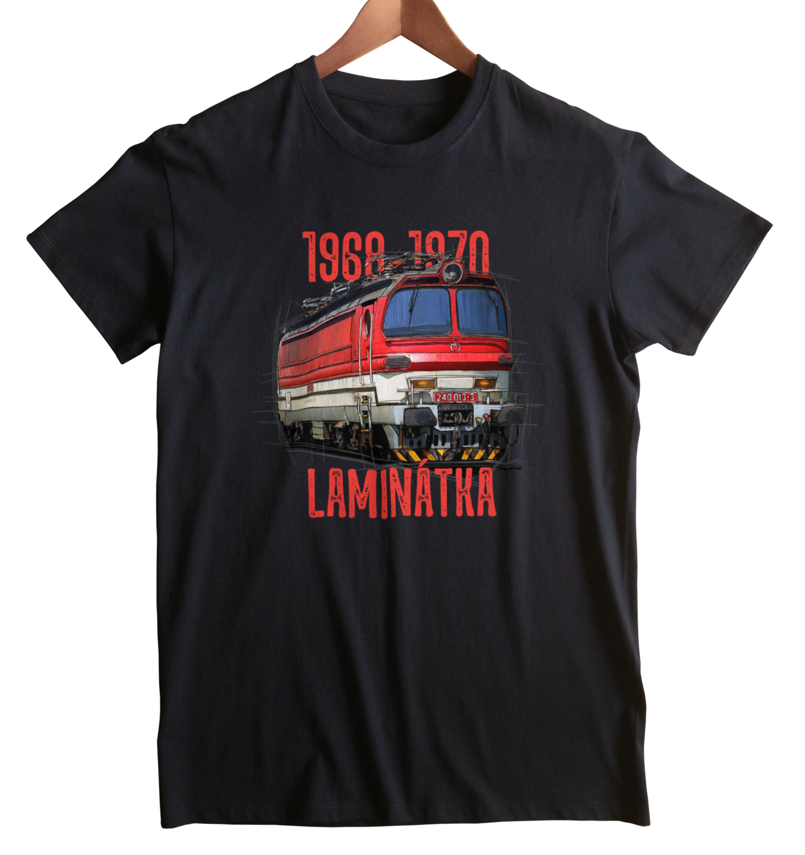 Laminatka — koszulka (Kolor koszulki: czarny; Rozmiar: 5XL (męska); Rodzaj nadruku: Laminatka)