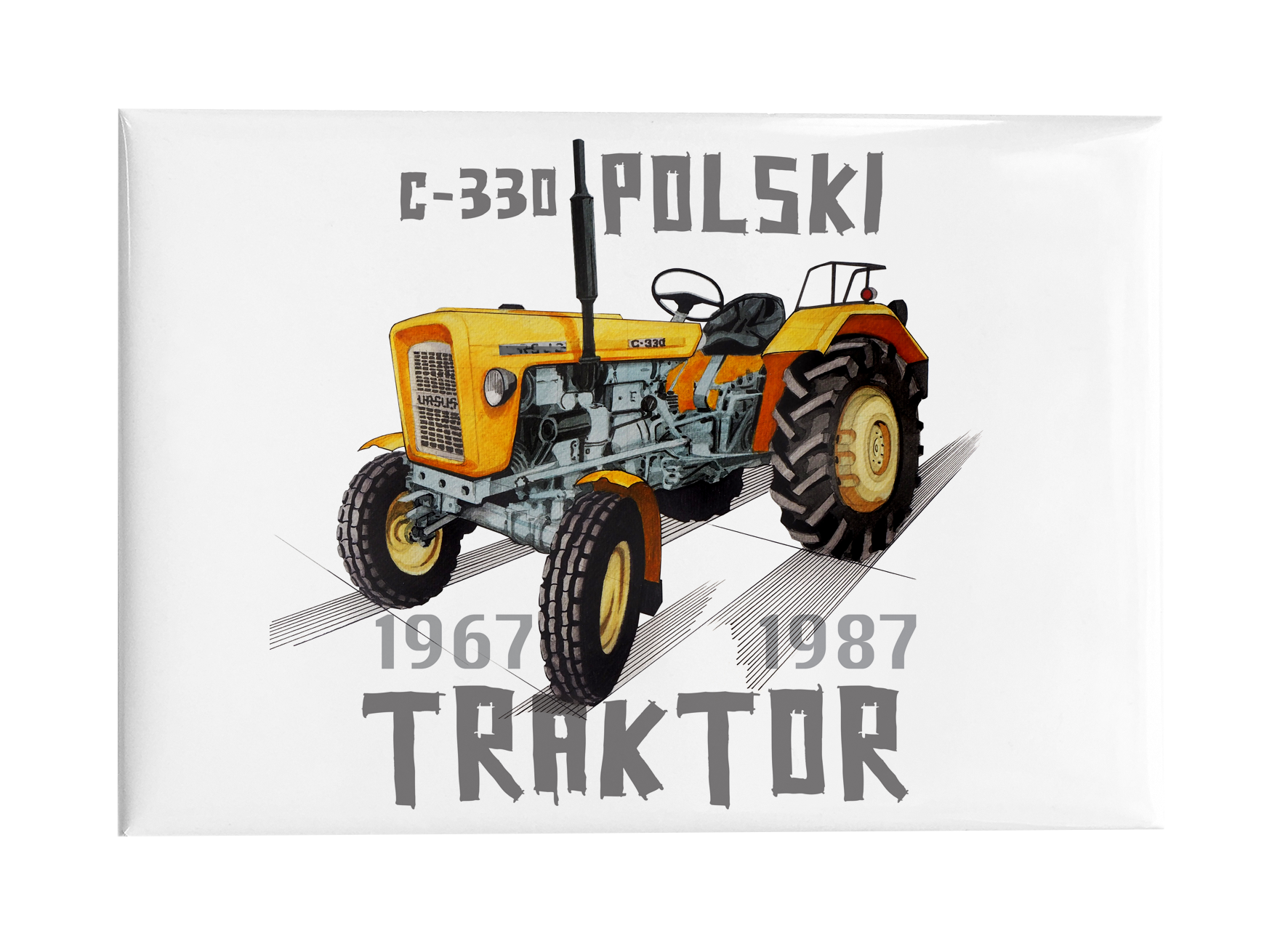 Ursus C-330 — magnes (Kolor nadruku: żółty; Rodzaj nadruku: Ursus C-330)