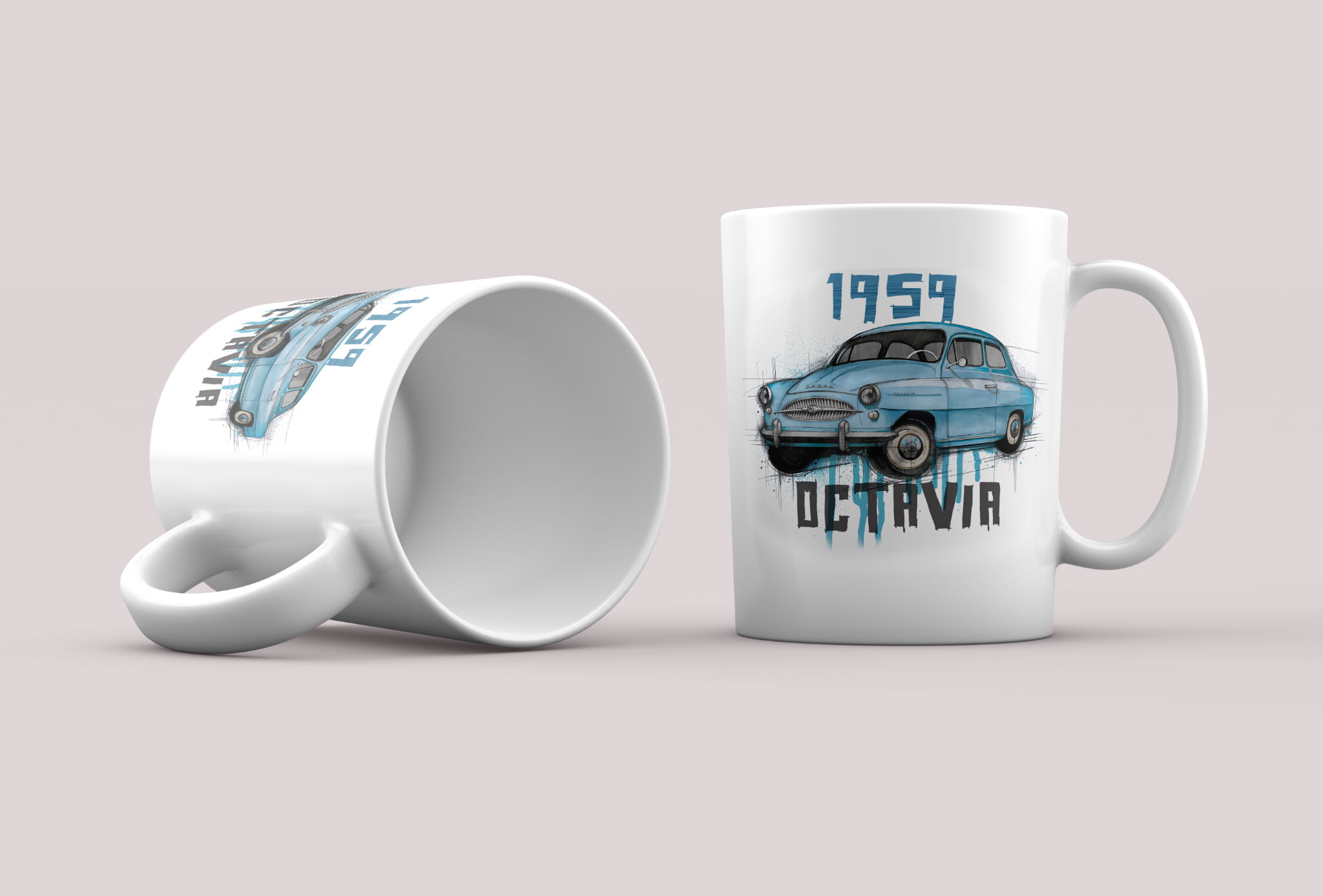 Škoda Octavia — kubek (Rodzaj nadruku: Škoda Octavia)