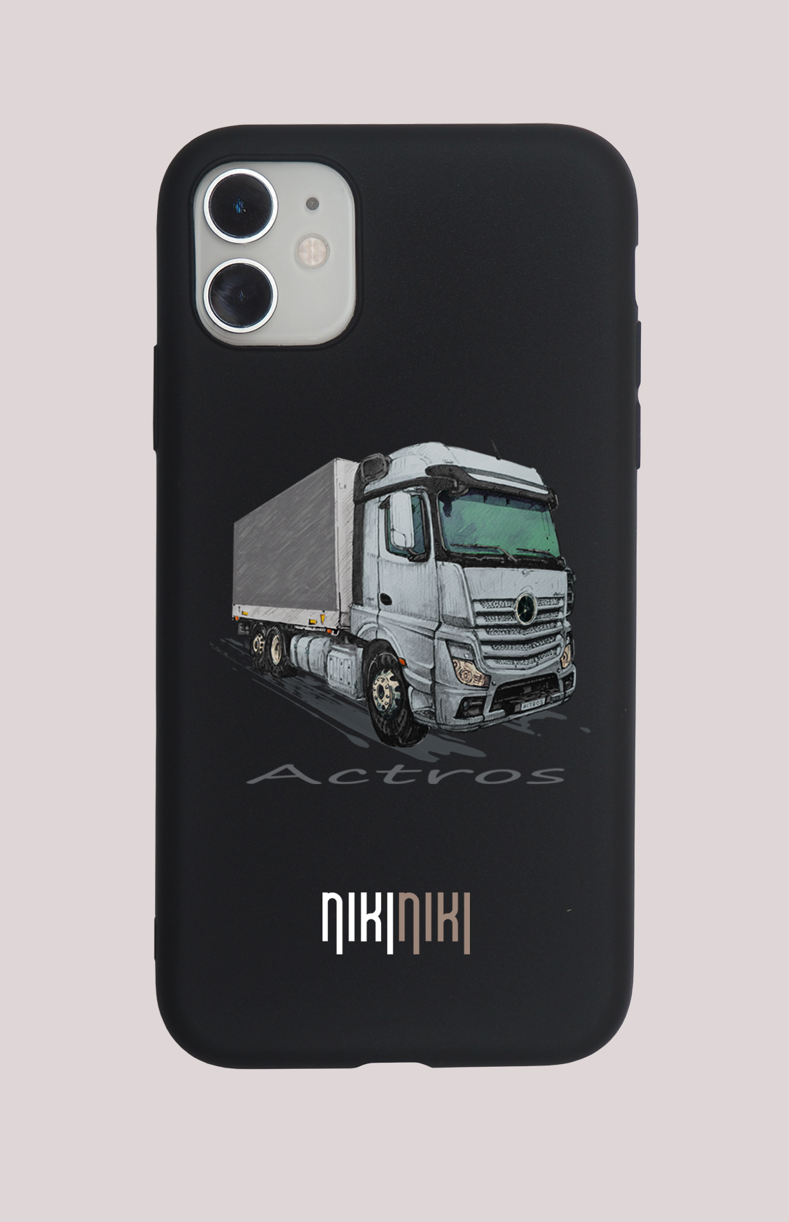 Mercedes-Benz Actros — etui (Producent telefonu: XIAOMI; Model telefonu: 14 PRO; Kolor etui: czarny; Rodzaj nadruku: Mercedes-Benz Actros)