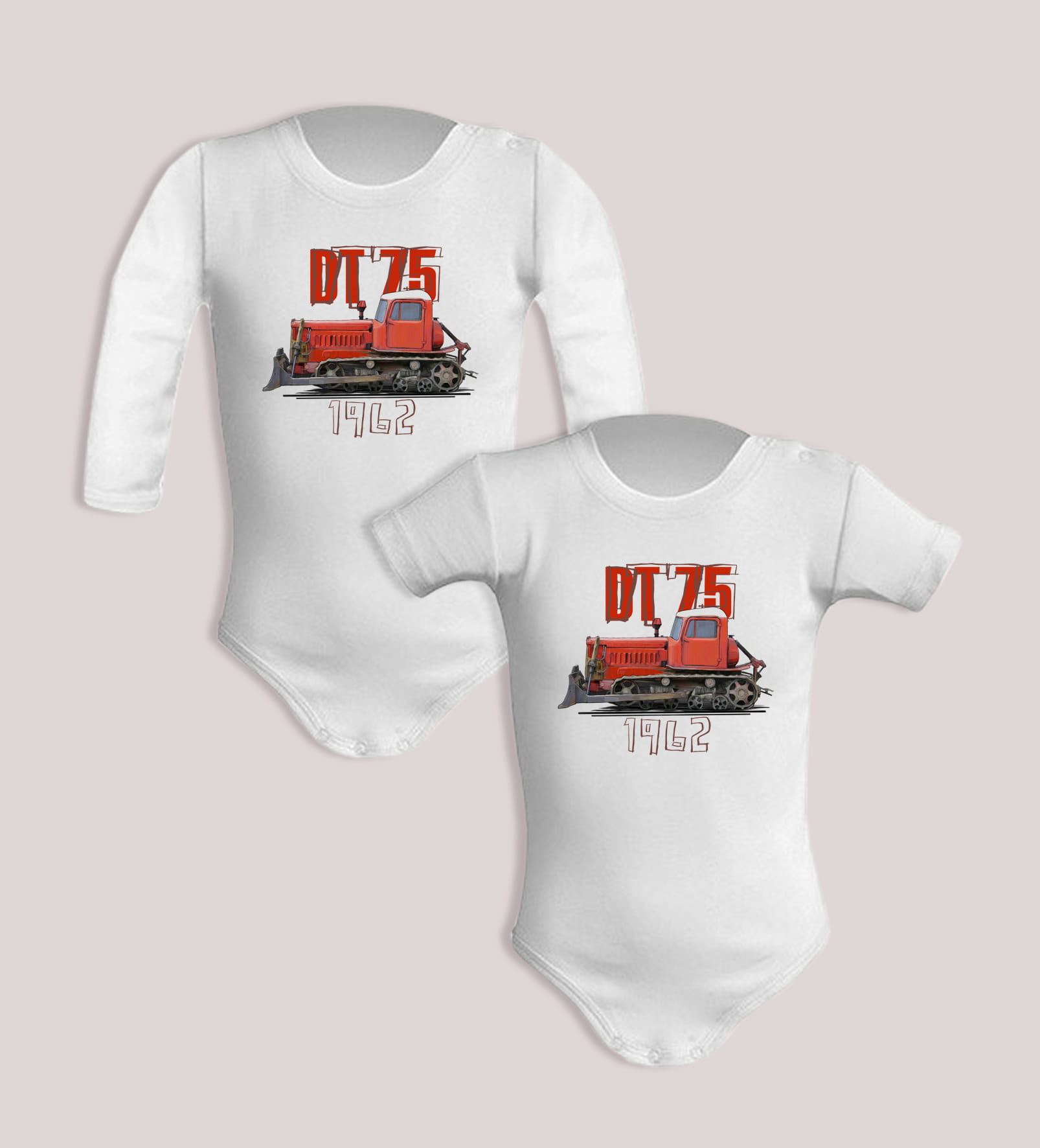 DT-75 — body (Rozmiar: 12M; Długość rękawa: krótki; Rodzaj nadruku: DT-75)