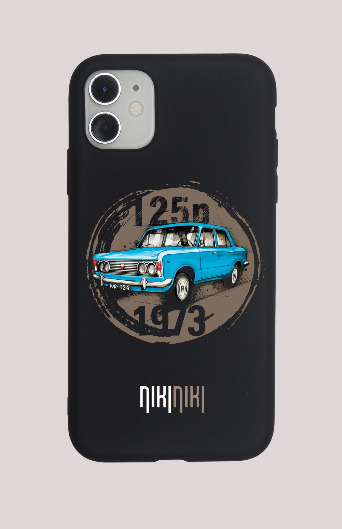 Fiat 125p — etui (Producent telefonu: SAMSUNG; Model telefonu: A82 5G; Kolor etui: czarny; Rodzaj nadruku: Fiat 125p)