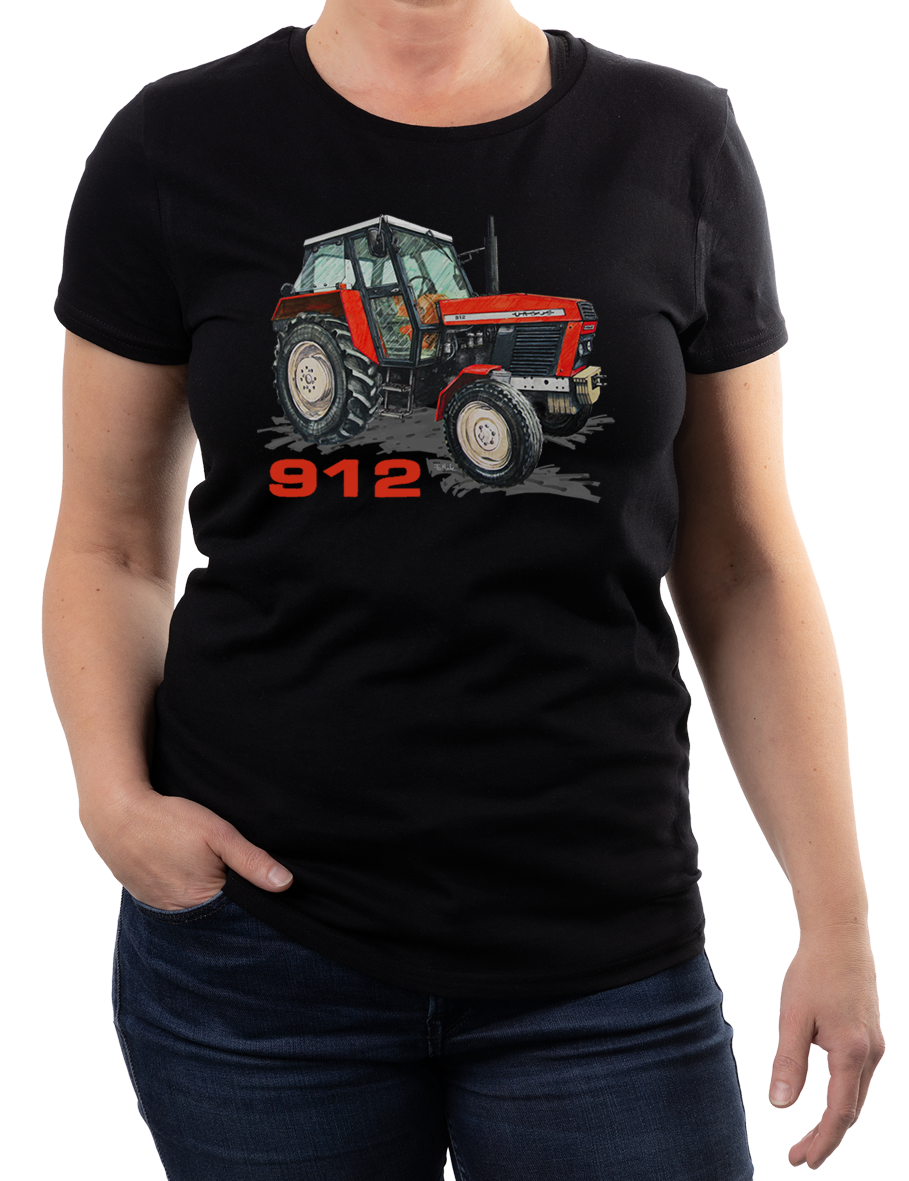 Ursus 912 — koszulka (Kolor koszulki: czarny; Rozmiar: M (damska); Rodzaj nadruku: Ursus 912)