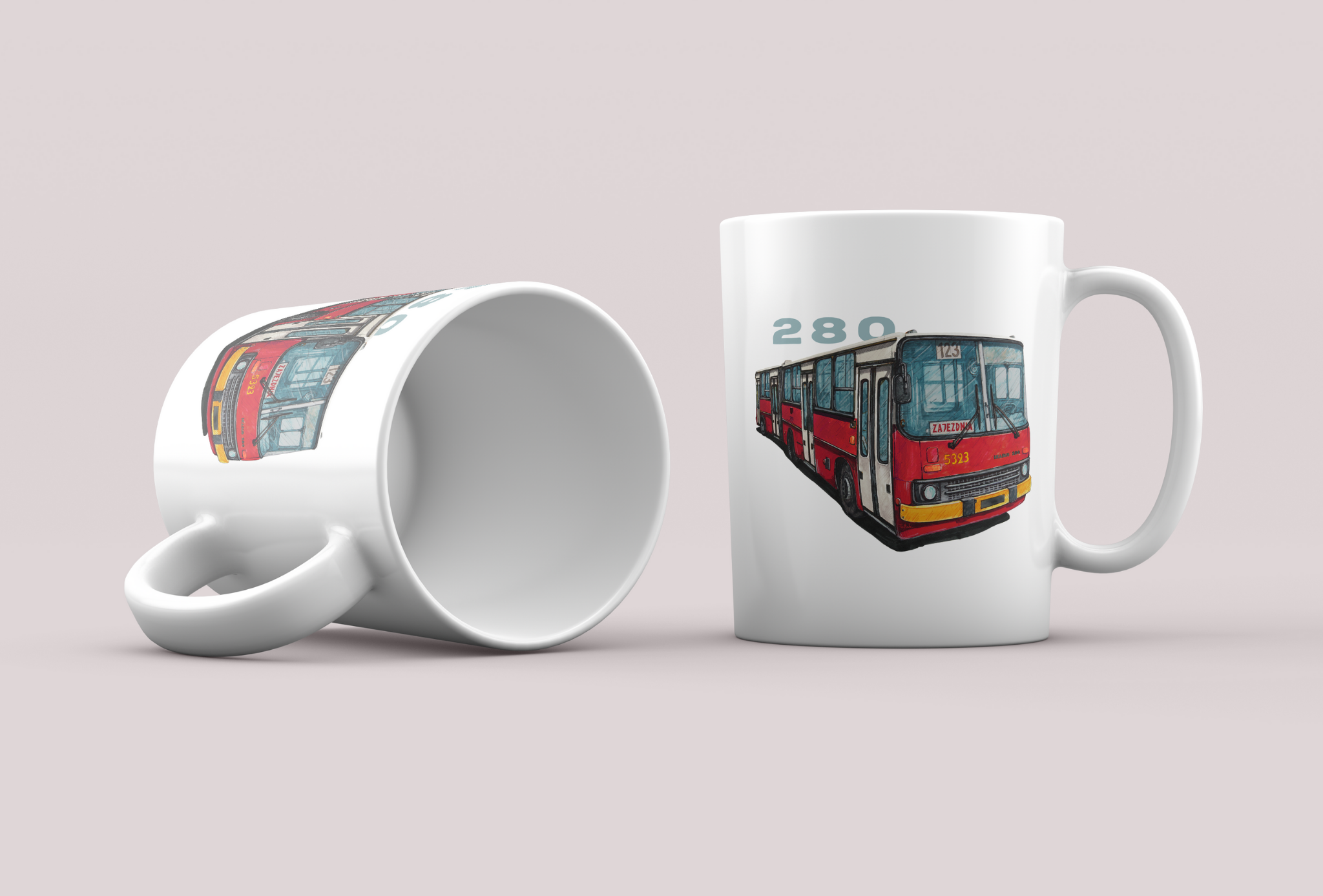 Ikarus 280 — kubek (Rodzaj nadruku: Ikarus 280)