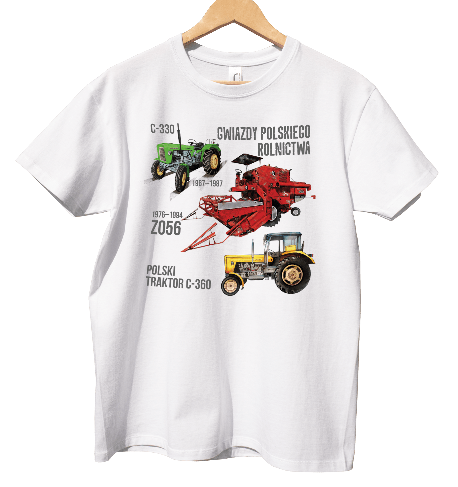 Koszulka dla rolnika (Kolor koszulki: biały; Rozmiar: 5XL (męska); Rodzaj nadruku: ROLMIX)