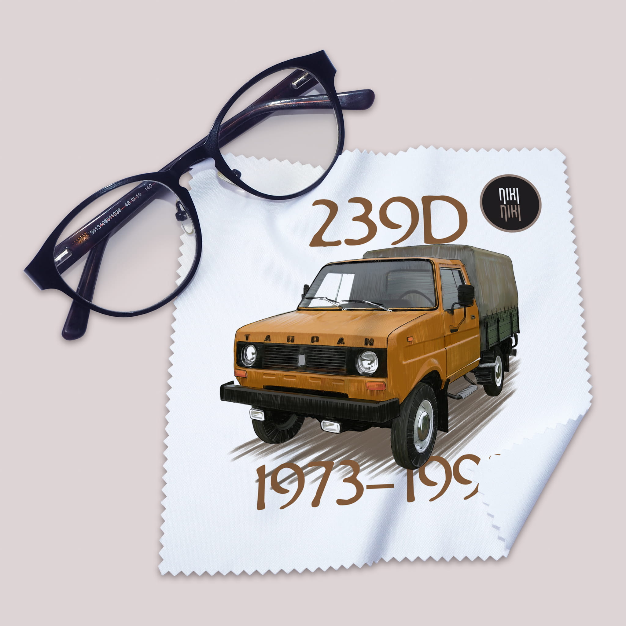 Tarpan — ściereczka (Kolor nadruku: brązowy; Rodzaj nadruku: Tarpan)