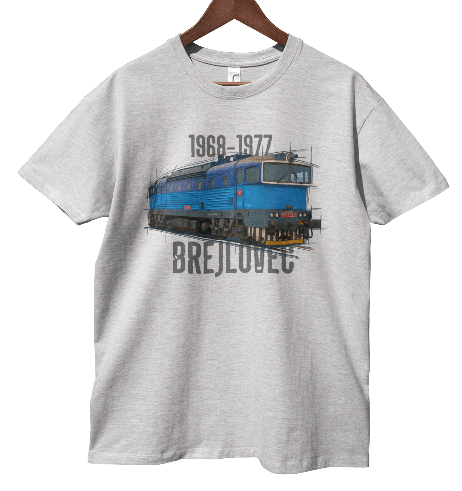 Brejlovec — koszulka (Kolor koszulki: jasnoszary melanż; Rozmiar: 4XL (męska); Rodzaj nadruku: Brejlovec)