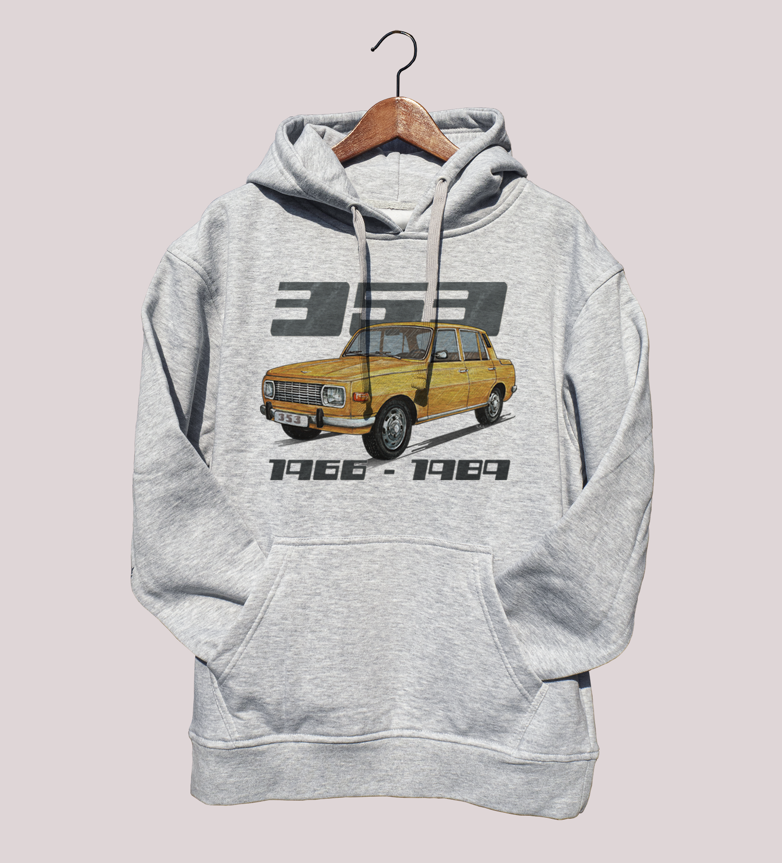 Wartburg — bluza (Rozmiar: XXL; Kolor bluzy: szary; Rodzaj nadruku: Wartburg)