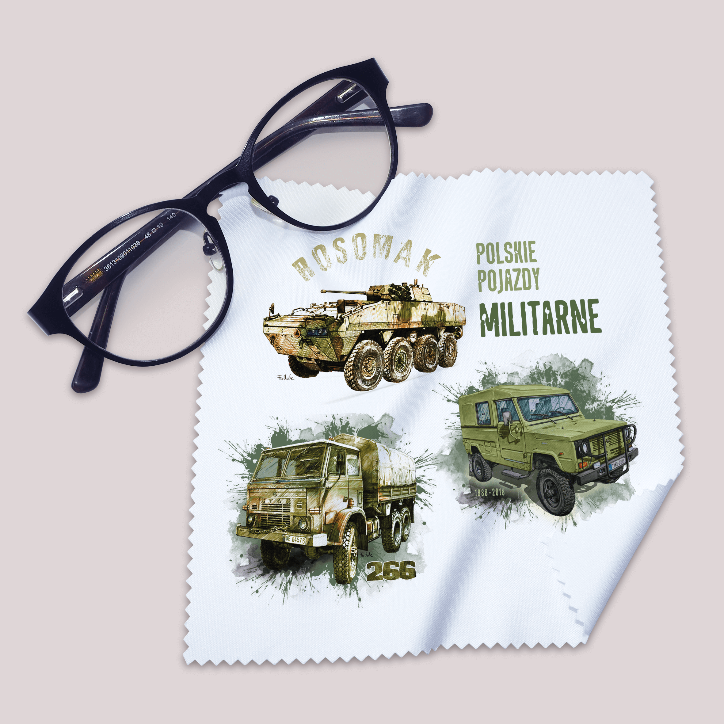 Ściereczka dla fana militariów (Kolor nadruku: kolorowy; Rodzaj nadruku: MILMIX)