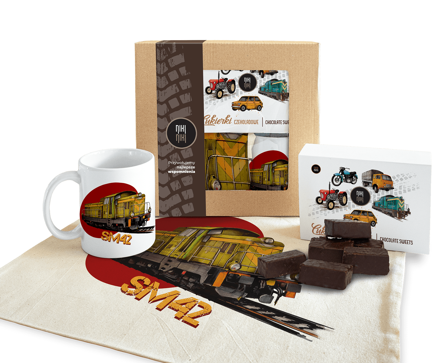 SM42 Stonka — paczka (Zawartość paczki: koszulka, torba, kubek, słodycze; Rozmiar koszulki / bluzy: XXL (damska); Kolor koszulki / bluzy: czarny; Rodz