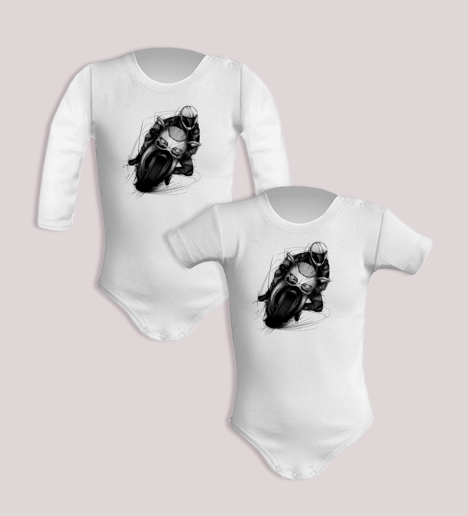 Ścigacz — body (Rozmiar: 9M; Długość rękawa: długi; Rodzaj nadruku: Ścigacz)