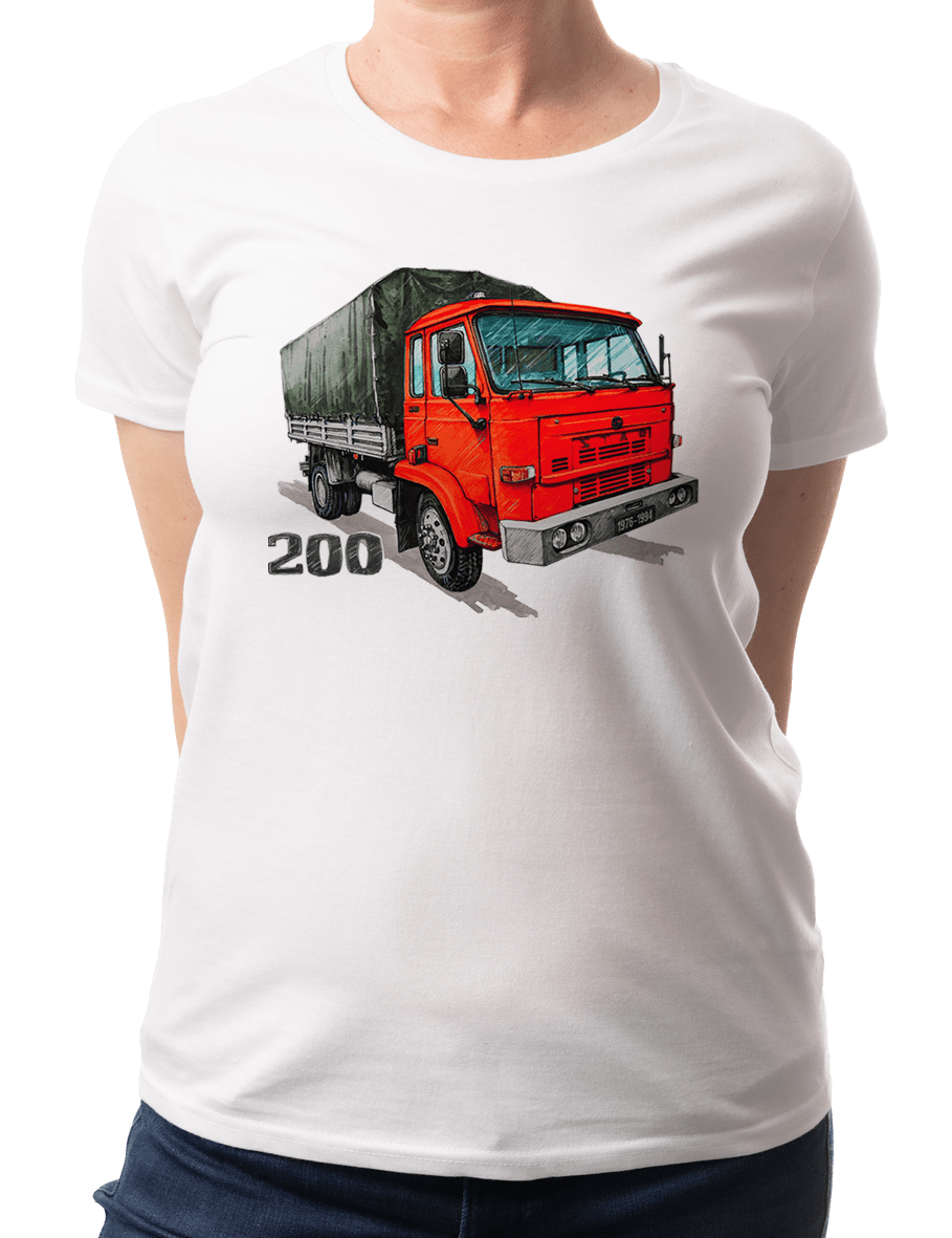 Star 200 — koszulka (Kolor koszulki: biały; Rozmiar: L (damska); Rodzaj nadruku: Star 200)