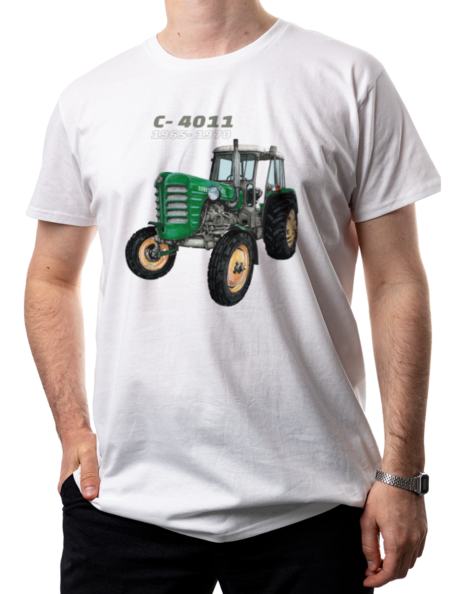 Ursus C-4011 — koszulka (Kolor koszulki: biały; Rozmiar: XXL (męska); Rodzaj nadruku: Ursus C-4011)