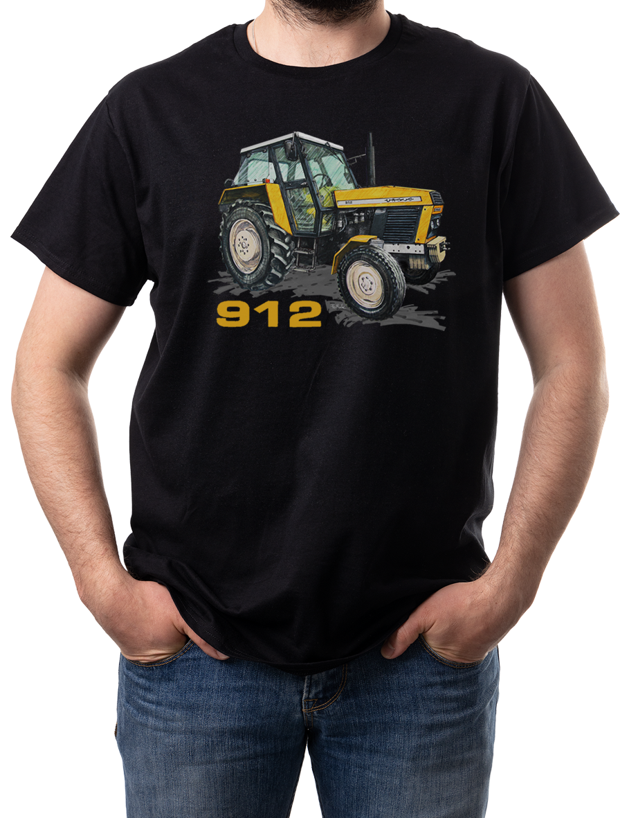 Ursus 912 — koszulka (Kolor koszulki: czarny; Rozmiar: 4XL (męska); Rodzaj nadruku: Ursus 912)