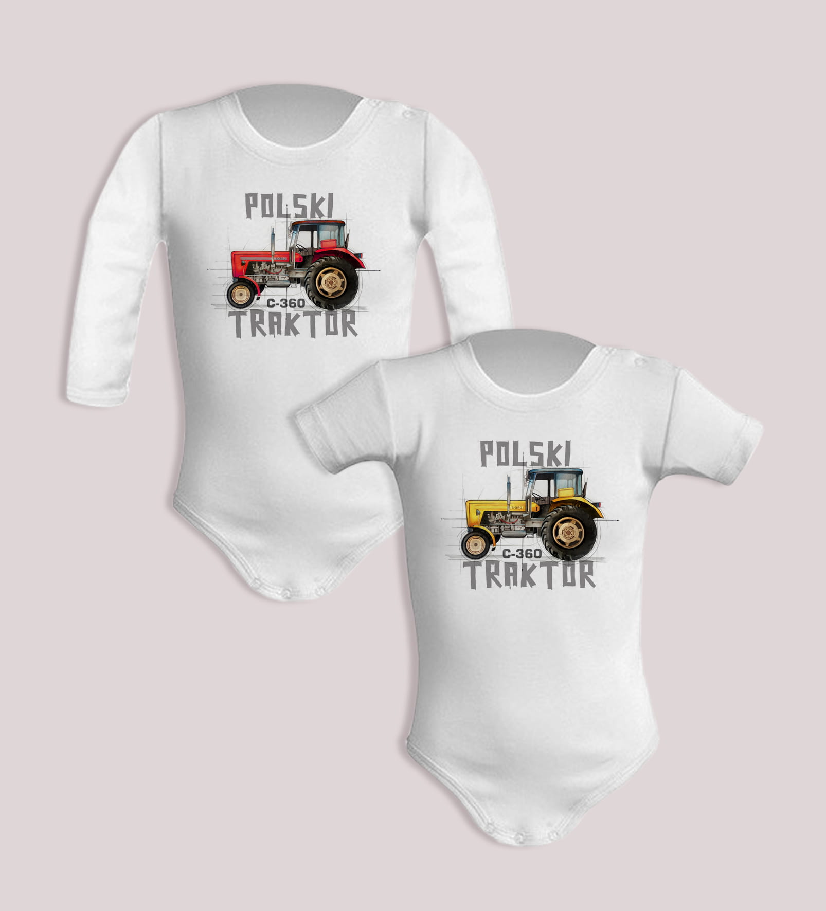 Ursus C-360 — body (Rozmiar: 3M; Długość rękawa: krótki; Kolor nadruku: żółty; Rodzaj nadruku: Ursus C-360)