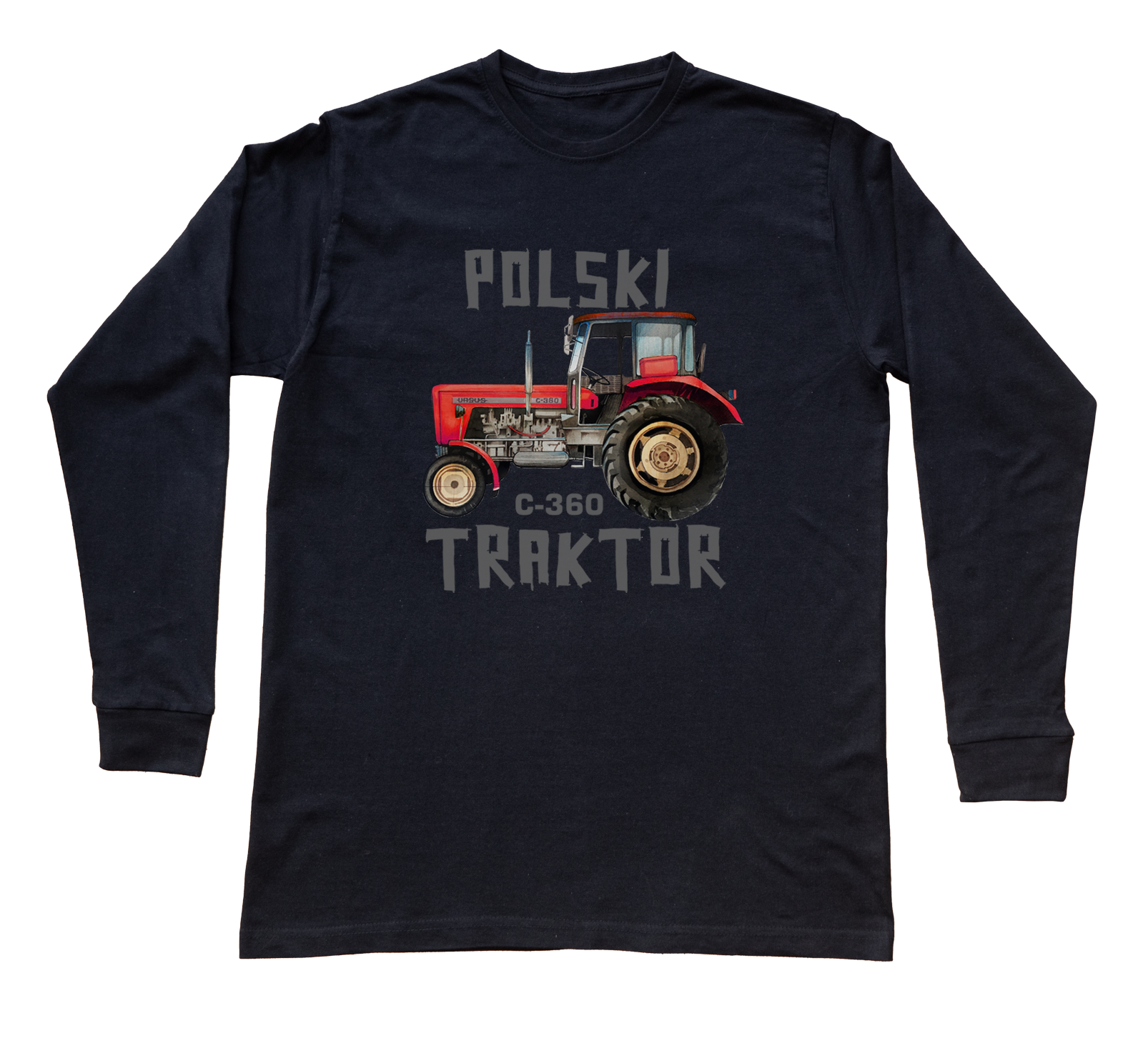 Ursus C-360 — bluzka z długim rękawem (Rozmiar: 3 - 4 lata; Kolor koszulki: czarny; Rodzaj nadruku: Ursus C-360)