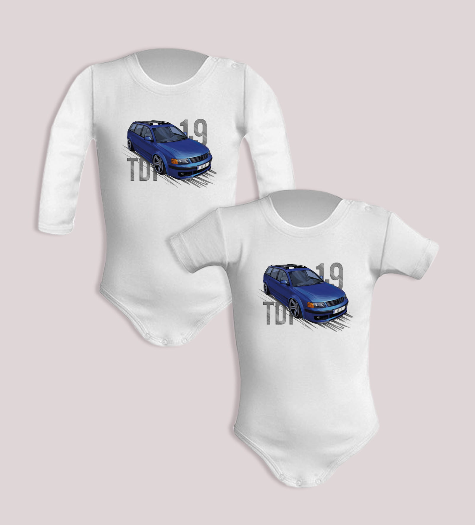 VW Passat B5 — body (Rozmiar: 12M; Długość rękawa: długi; Rodzaj nadruku: Volkswagen Passat B5)