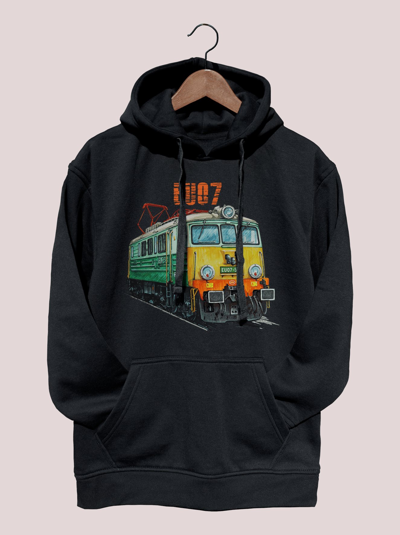 EU07 — bluza (Rozmiar: XXL; Kolor bluzy: czarny; Rodzaj nadruku: EU07)