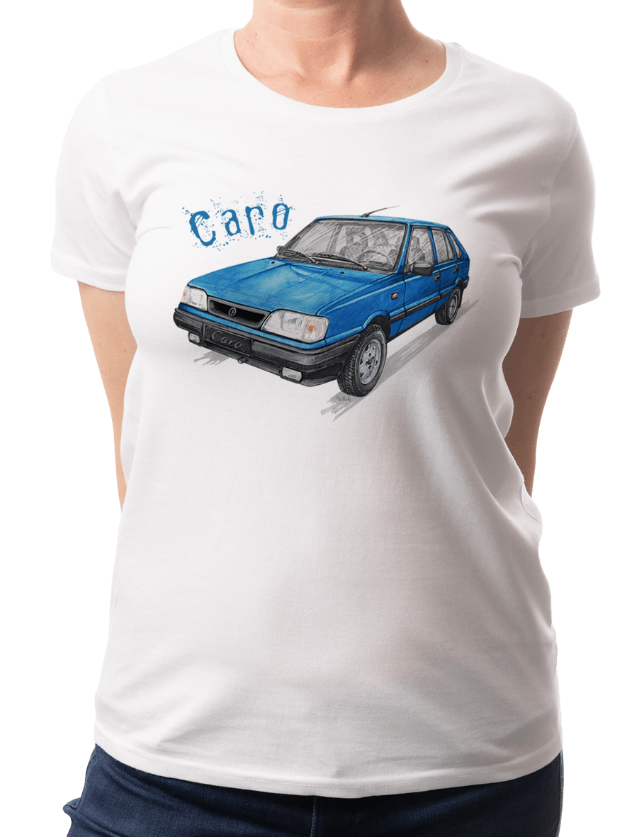 Polonez Caro — koszulka (Kolor koszulki: biały; Rozmiar: 3XL (damska); Rodzaj nadruku: Polonez Caro)