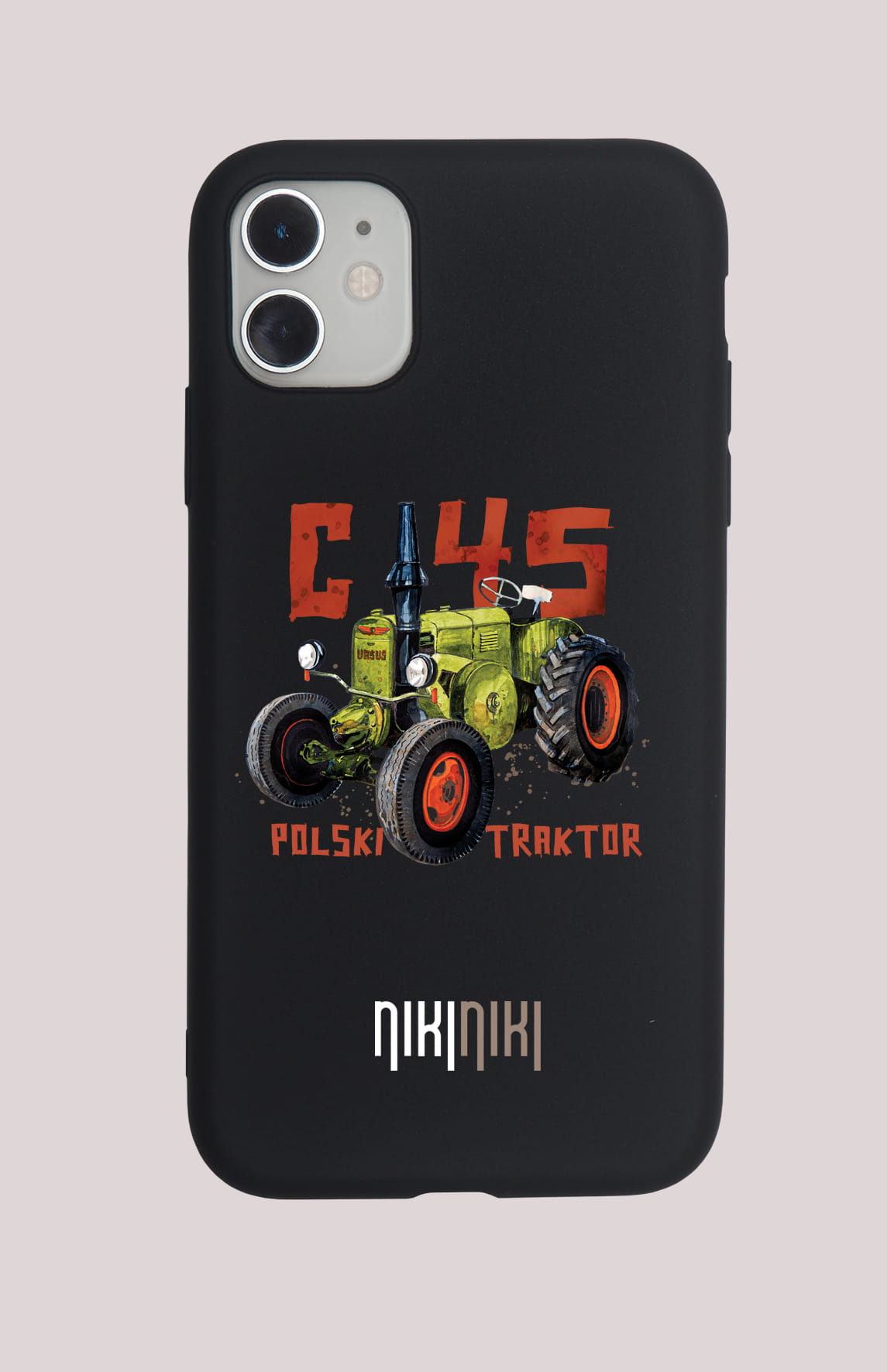 Ursus C-45 — etui (Producent telefonu: IPHONE; Model telefonu: 14 PLUS 6.7"; Kolor etui: czarny; Rodzaj nadruku: Ursus C-45)