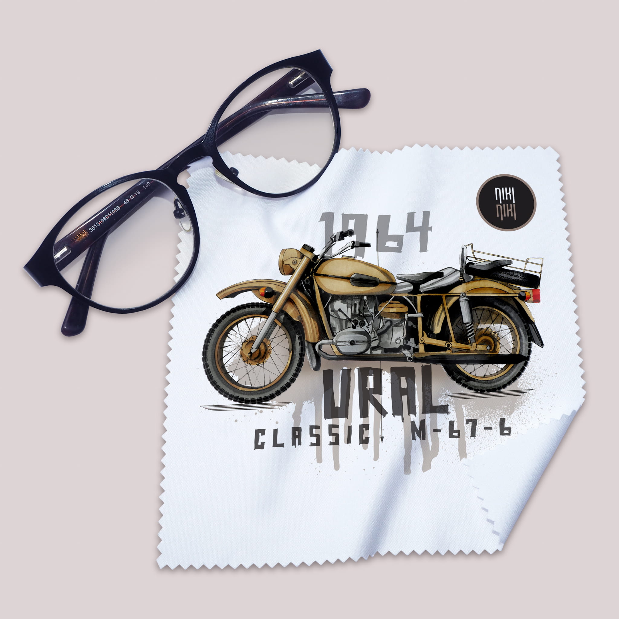 Ural — ściereczka (Kolor nadruku: brązowy; Rodzaj nadruku: Ural)