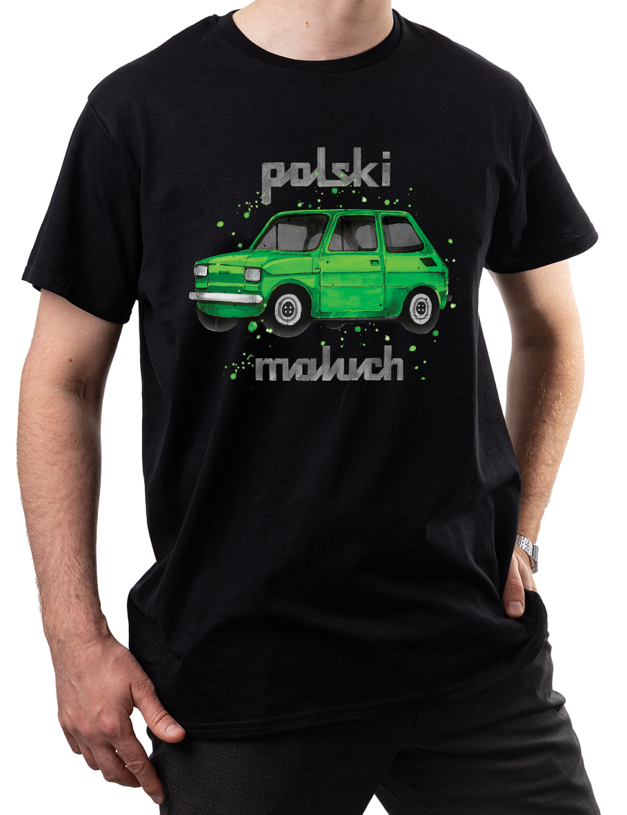 Maluch — koszulka (Kolor koszulki: czarny; Rozmiar: XXL (męska); Rodzaj nadruku: Maluch)