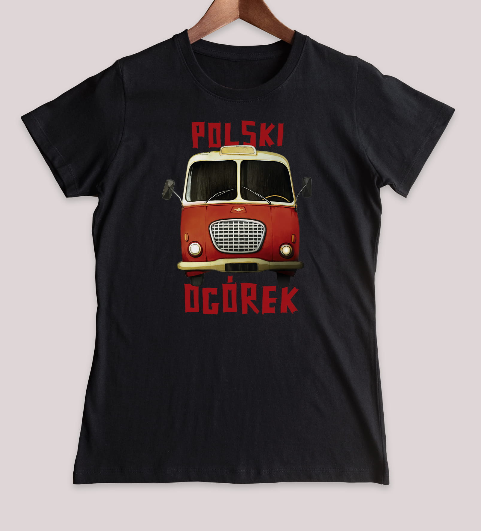 Ogórek — koszulka (Kolor koszulki: czarny; Rozmiar: XL (damska); Rodzaj nadruku: Ogórek)