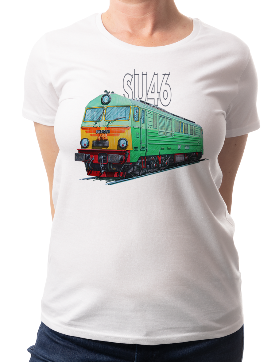 SU46 — koszulka (Kolor koszulki: biały; Rozmiar: S (damska); Rodzaj nadruku: SU46)