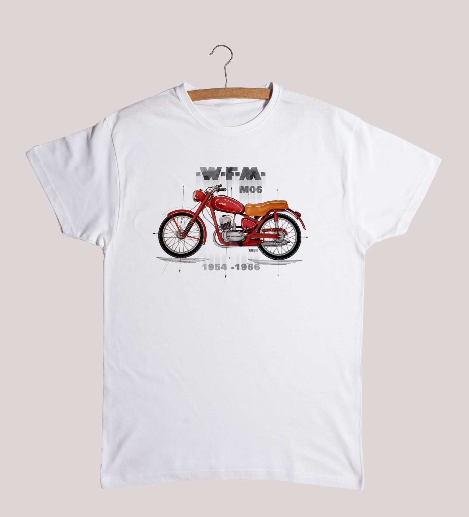 WFM — koszulka (Kolor koszulki: biały; Rozmiar: 12 - 14 lat; Rodzaj nadruku: WFM)