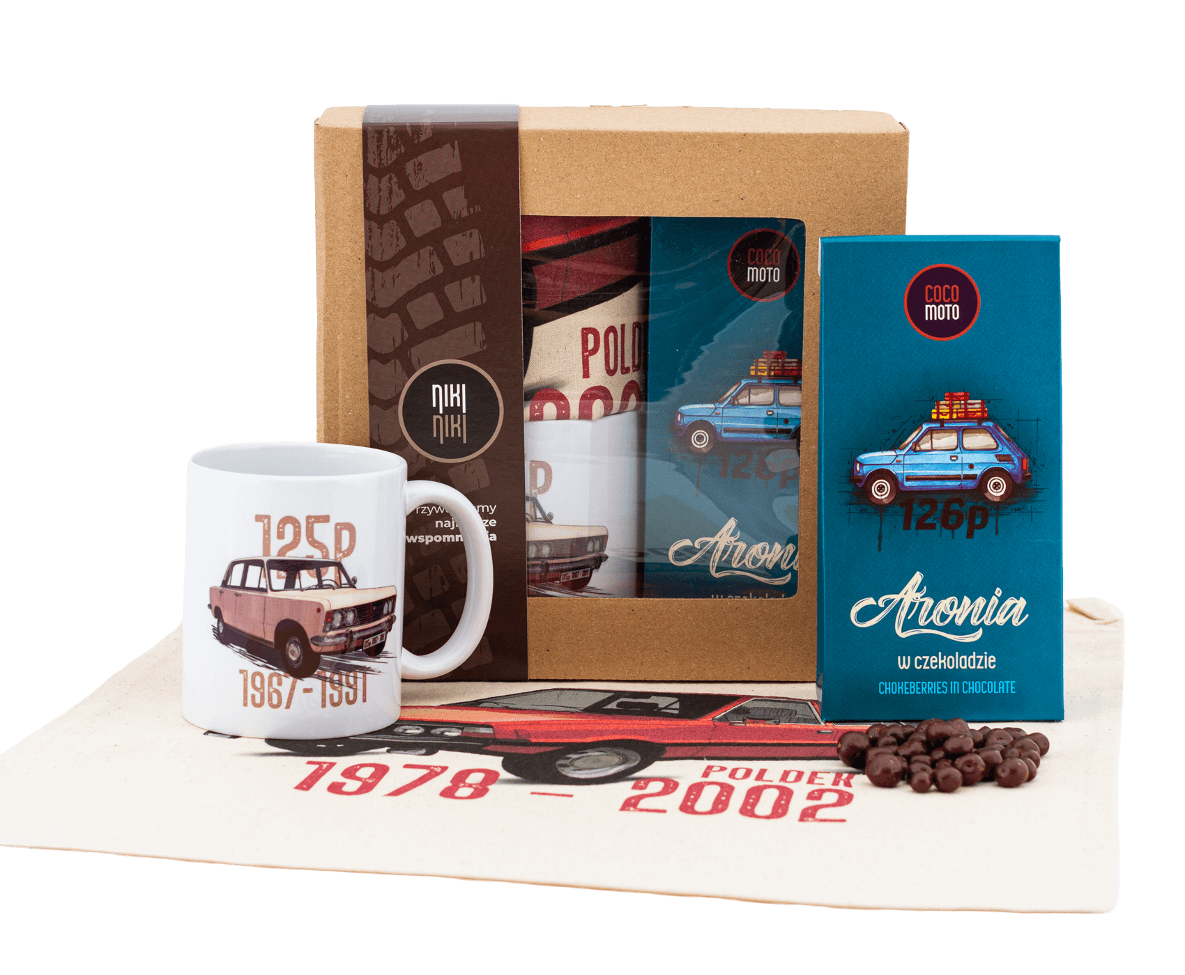 Zestaw prezentowy dla fana samochodów (Zawartość paczki: bluza, torba, kubek, słodycze; Rozmiar koszulki / bluzy: M; Kolor koszulki / bluzy: czarny; R