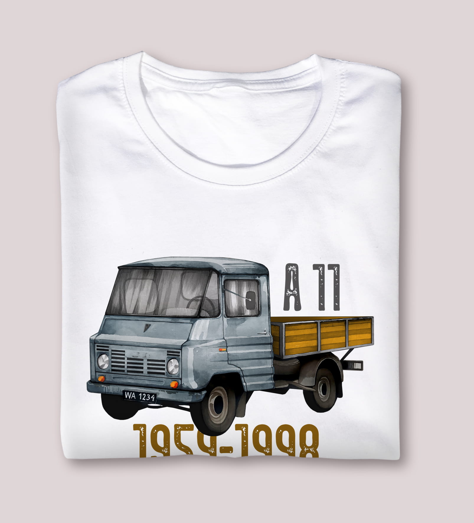 Żuk A11 — koszulka (Kolor koszulki: biały; Rozmiar: 4XL (męska); Rodzaj nadruku: Żuk A11B)