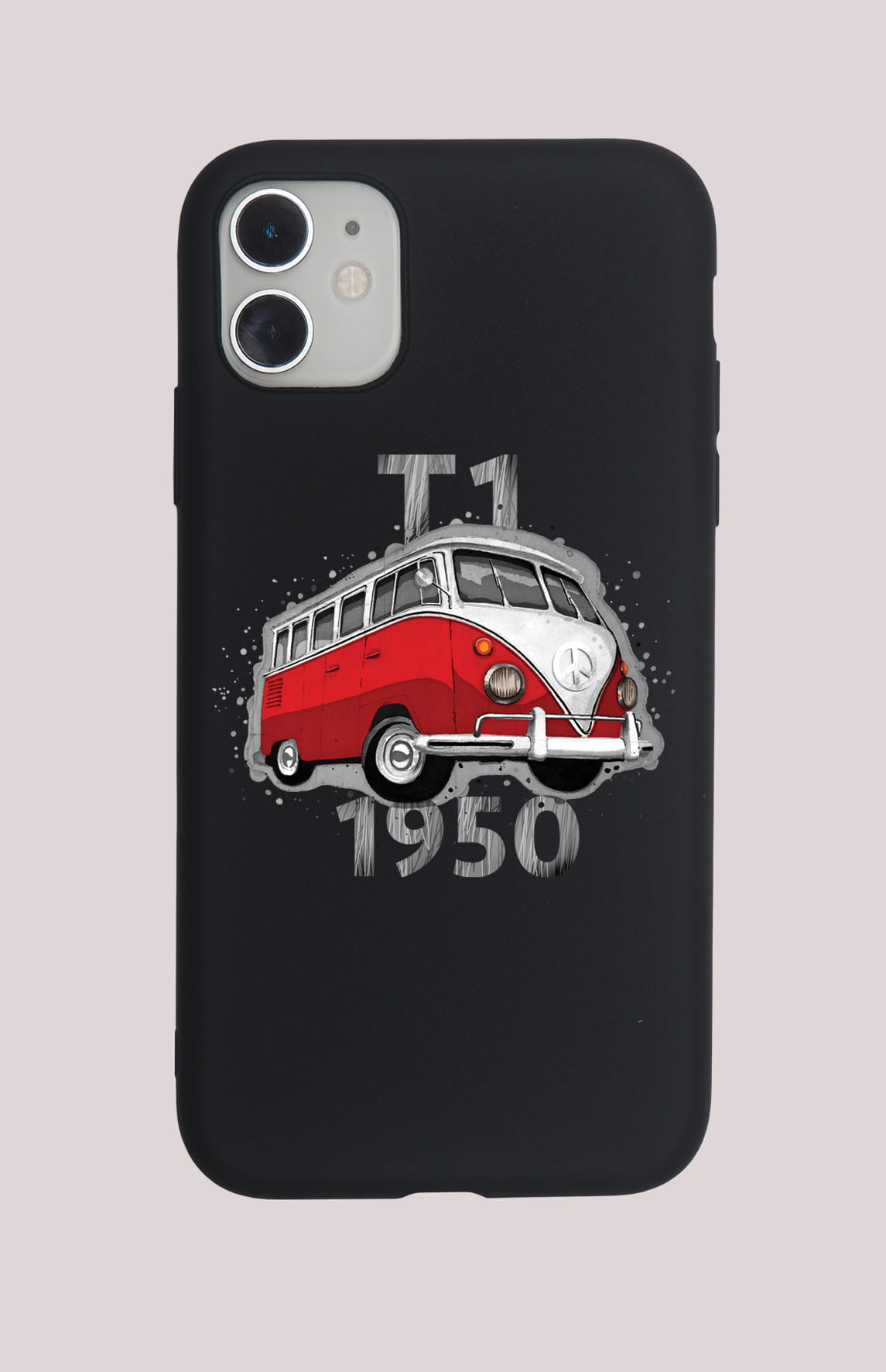 VW T1 — etui (Producent telefonu: SAMSUNG; Model telefonu: A25 5G; Kolor etui: czarny; Rodzaj nadruku: VW T1)