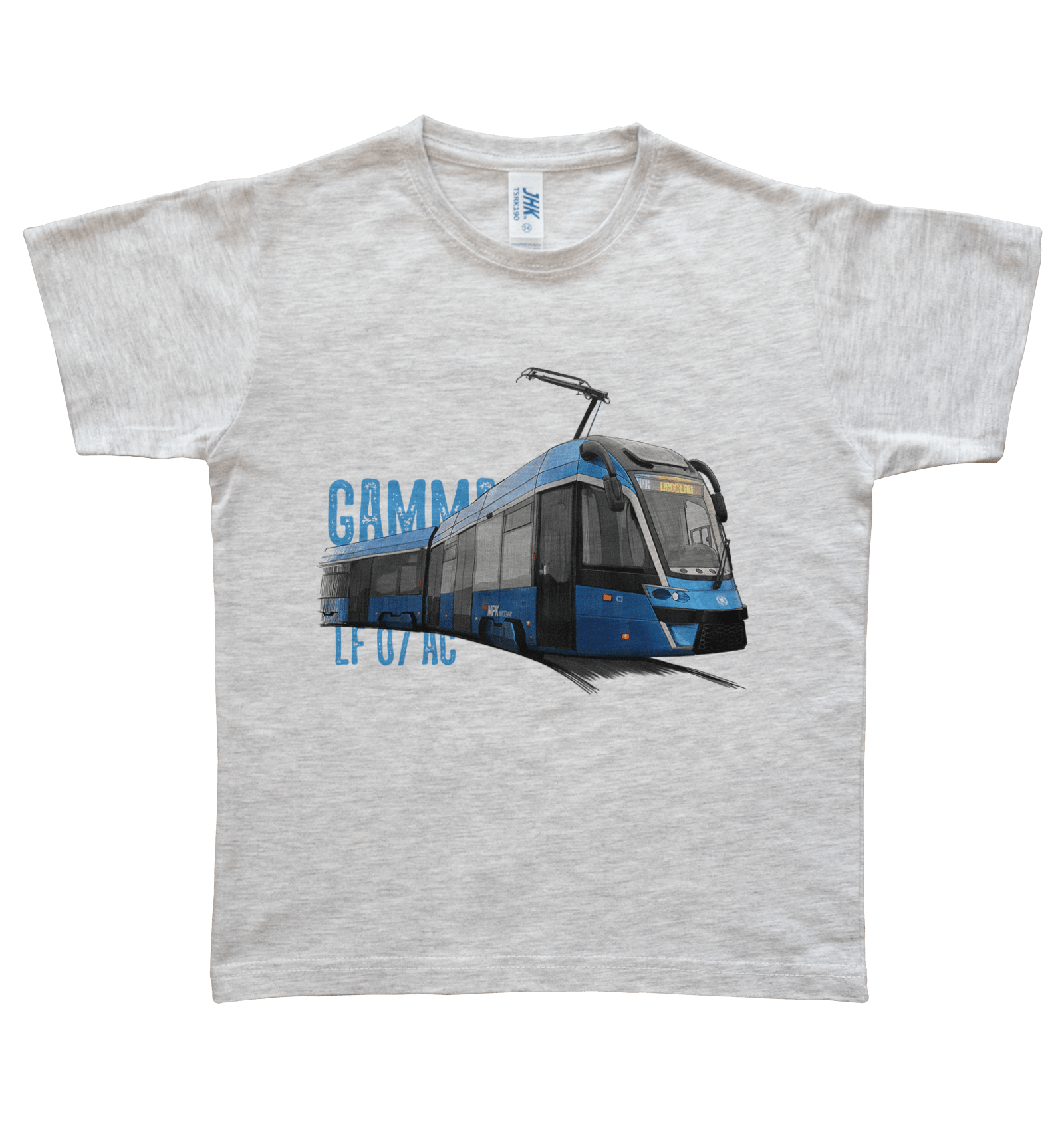 Moderus Gamma — koszulka (Kolor koszulki: jasnoszary melanż; Rozmiar: 5 - 6 lat; Rodzaj nadruku: Moderus Gamma)