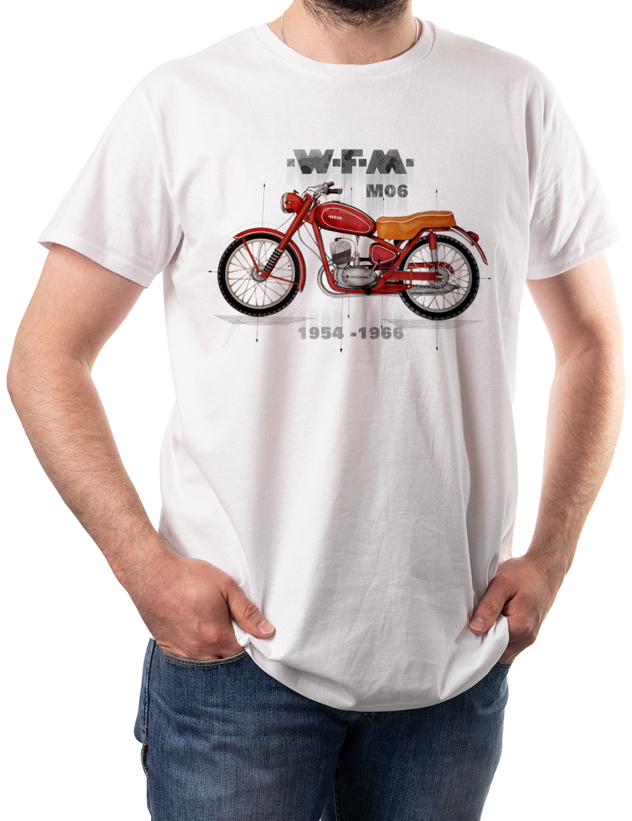 WFM — koszulka (Kolor koszulki: biały; Rozmiar: 4XL (męska); Rodzaj nadruku: WFM)