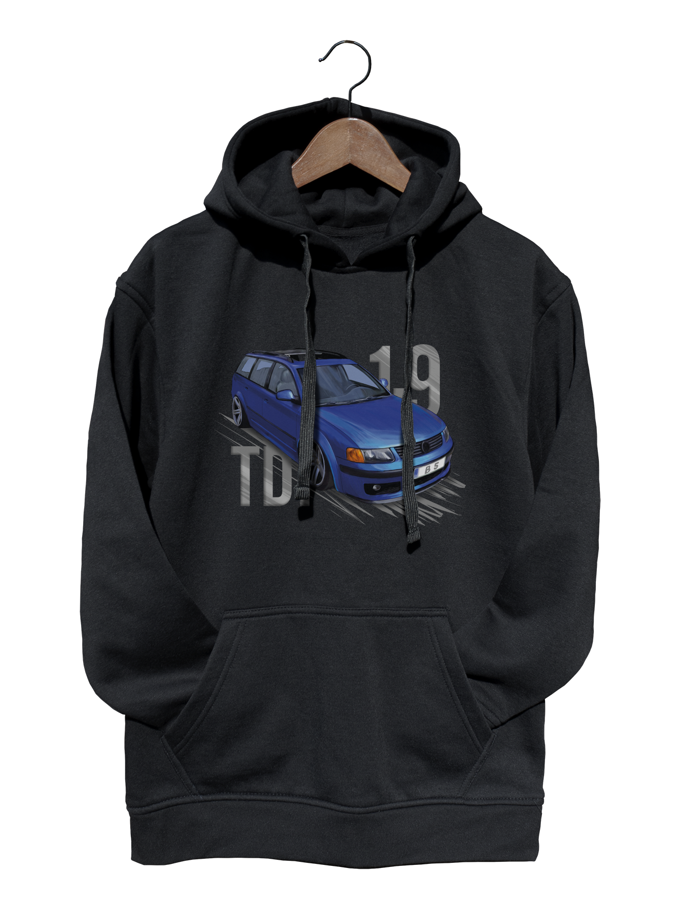 VW Passat B5 — bluza (Rozmiar: 5 - 6 lat; Kolor bluzy: czarny; Rodzaj nadruku: Volkswagen Passat B5)